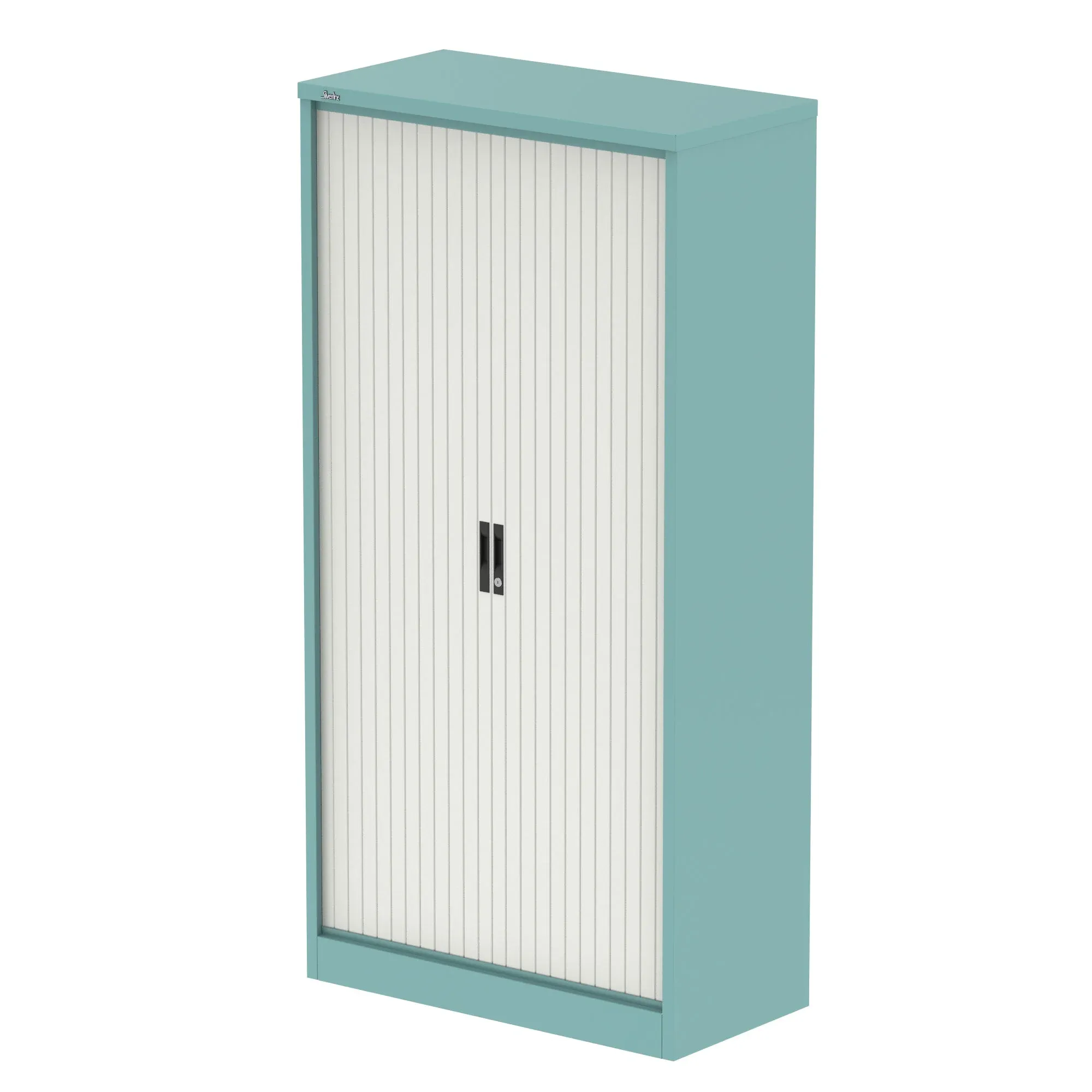 EE - Qube Side Tambour Cupboard With Shelves