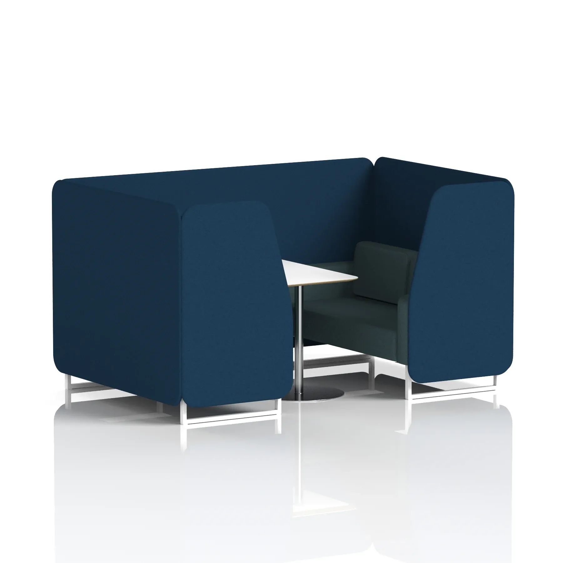 Brixworth Booth With White Table In Two Tone