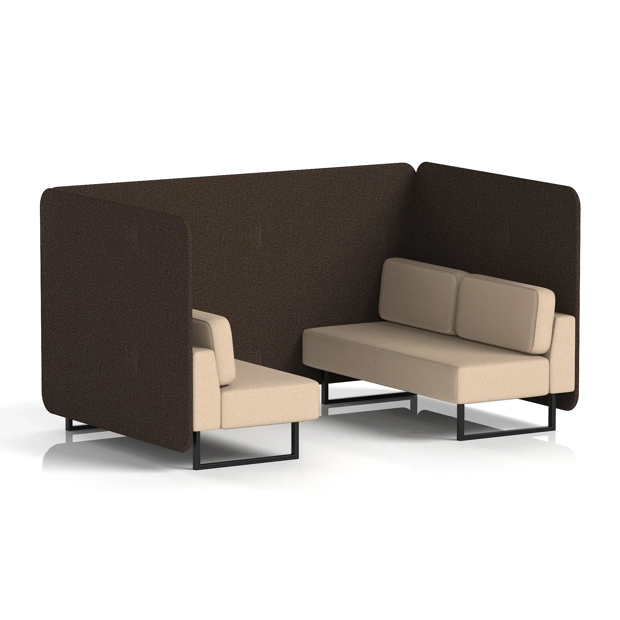 Brixworth Bench Booth in Two Tone