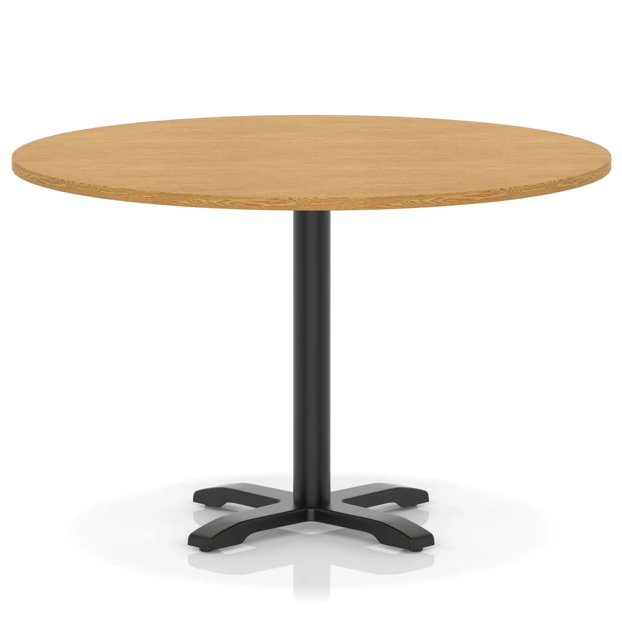 EE - Italia Round Poseur Table With Cross Base Black Leg