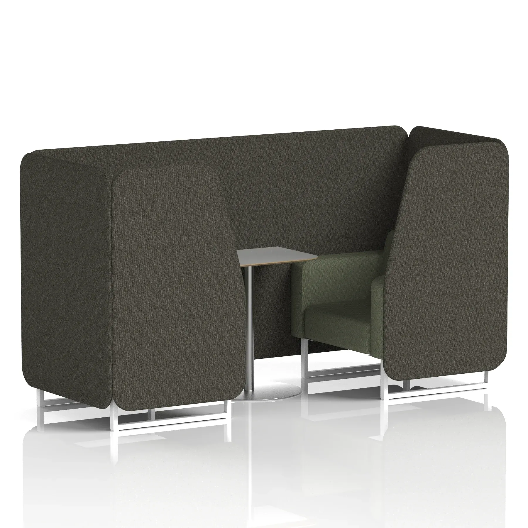 Brixworth Booth With Grey Table In Two Tone