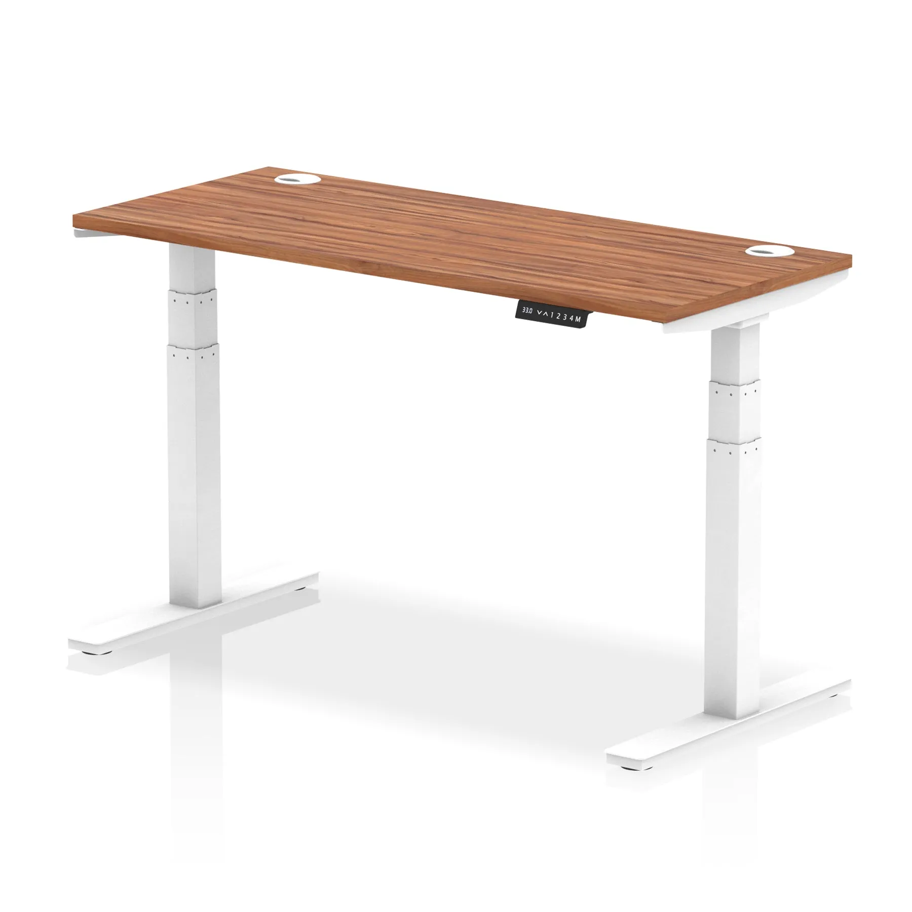 EE - Air Height Adjustable Slimline Desk With Cable Ports