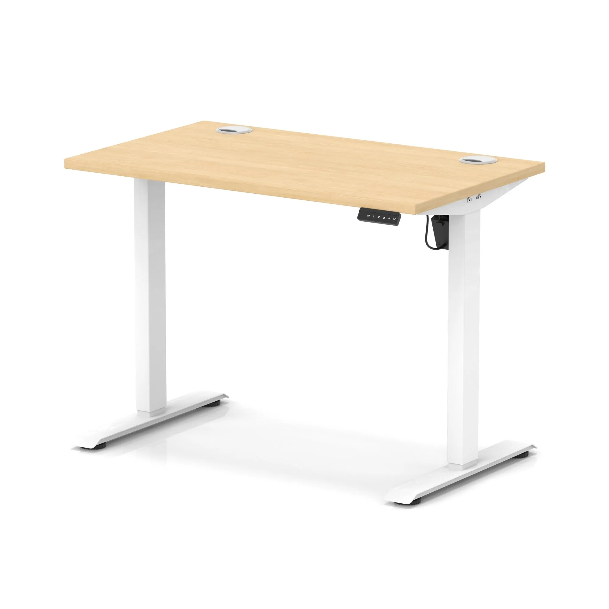 EE - Air Lite Height Adjustable Slimline Desk With Cable Ports