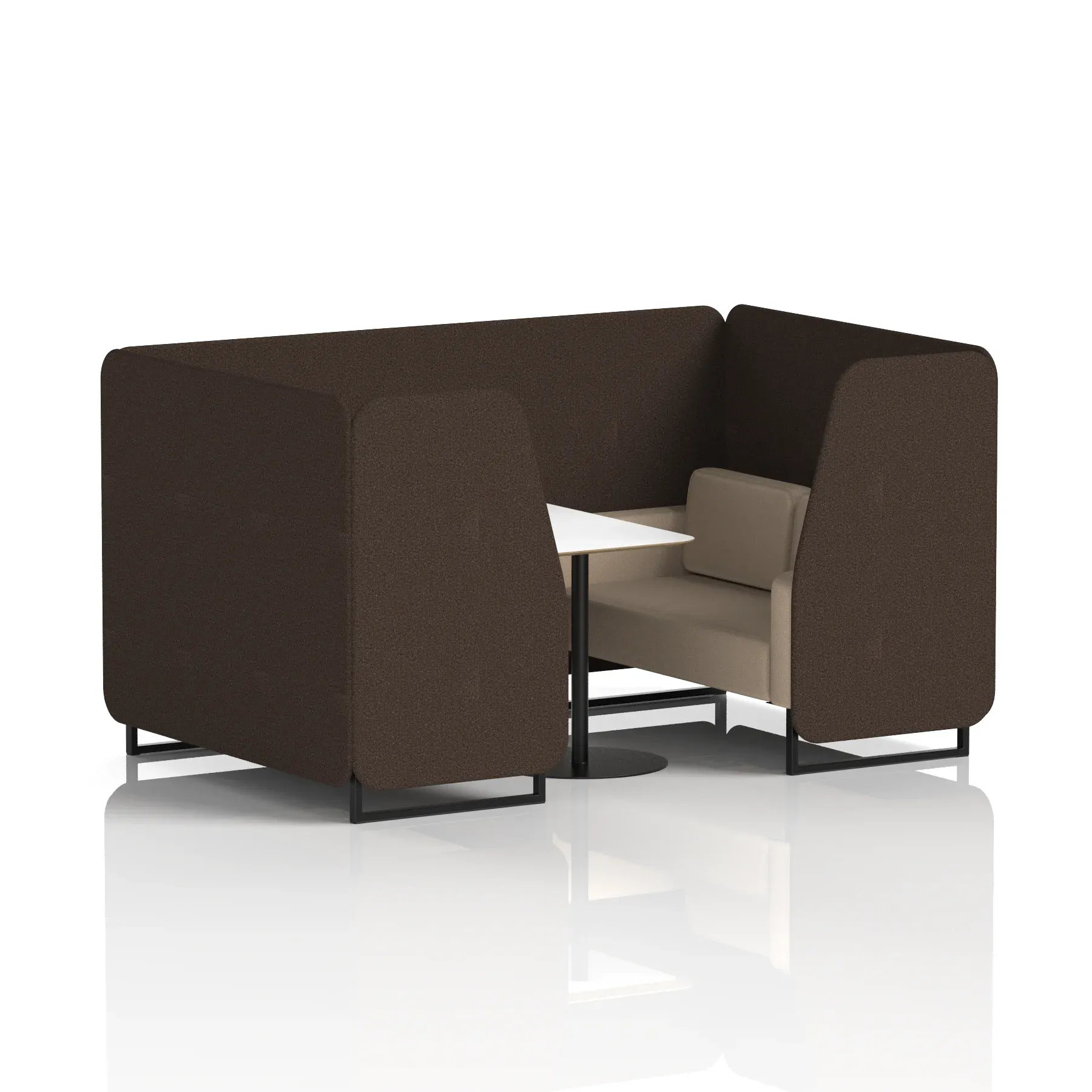 Brixworth Booth With White Table In Two Tone