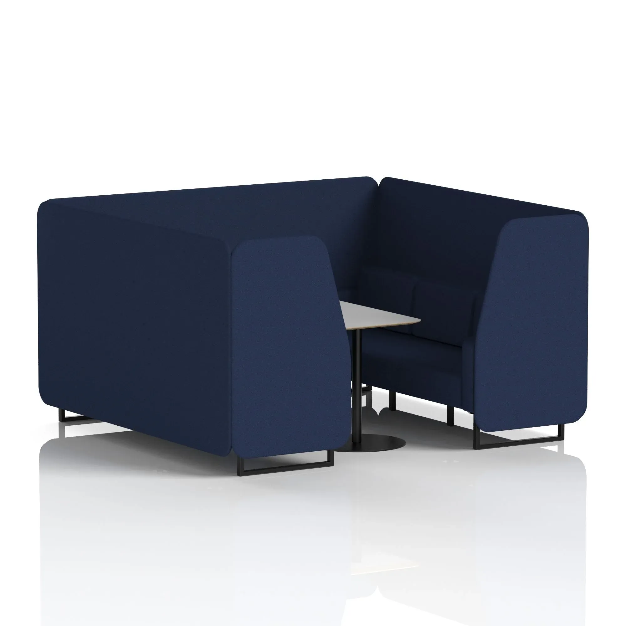 Brixworth Booth With Grey Table In Single Tone