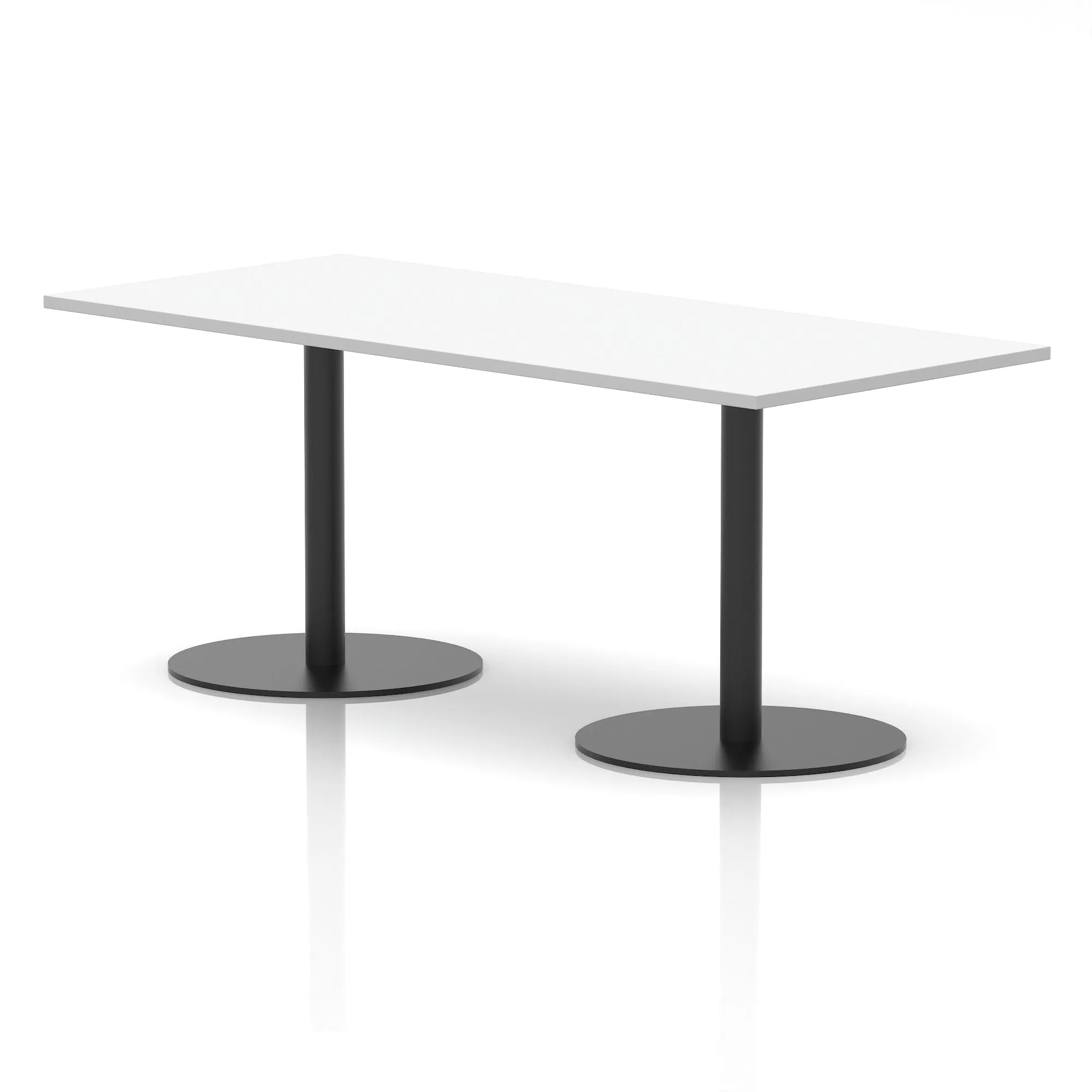EE - Italia Rectangular Poseur Table Black Leg