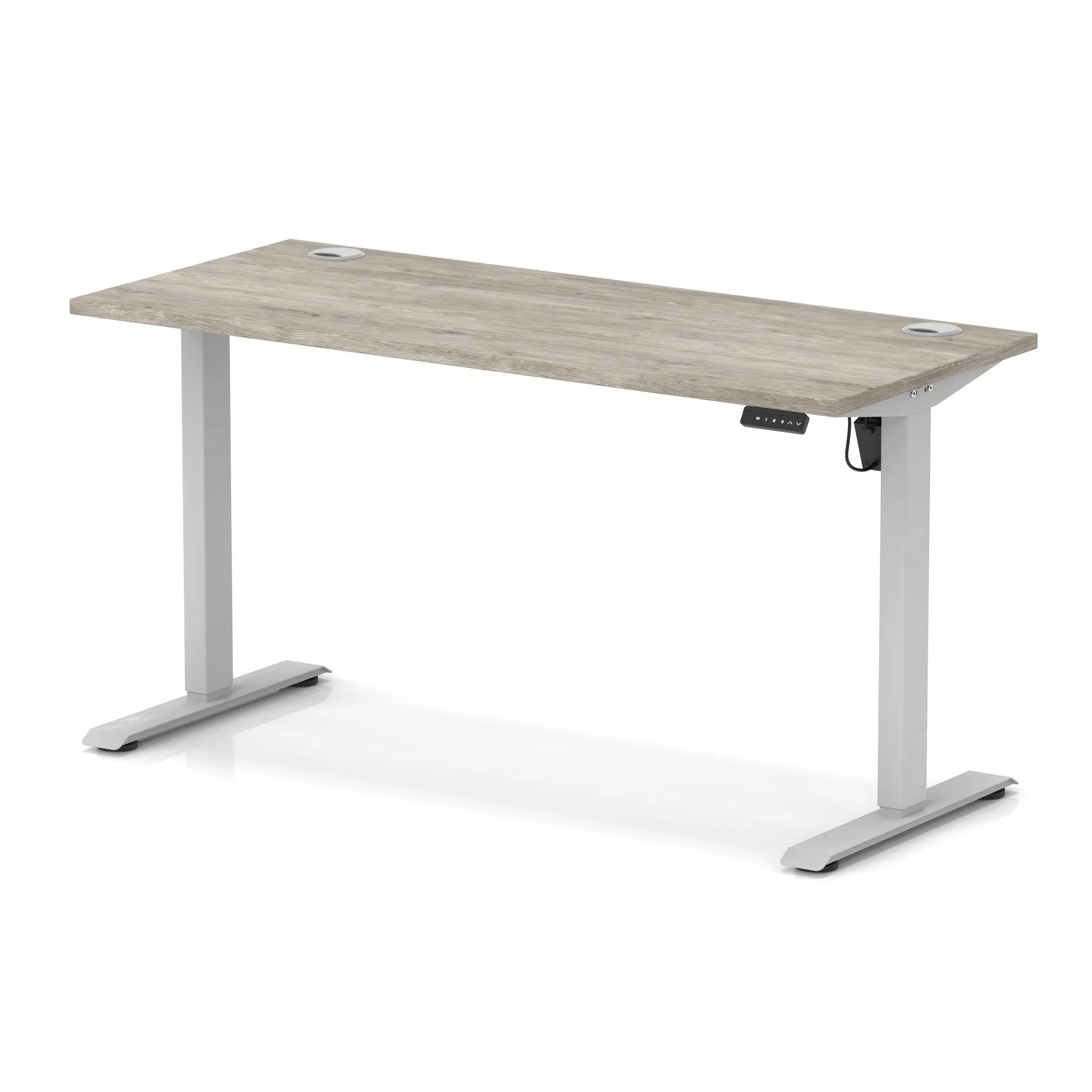 OE - Air Lite Height Adjustable Slimline Desk With Cable Ports