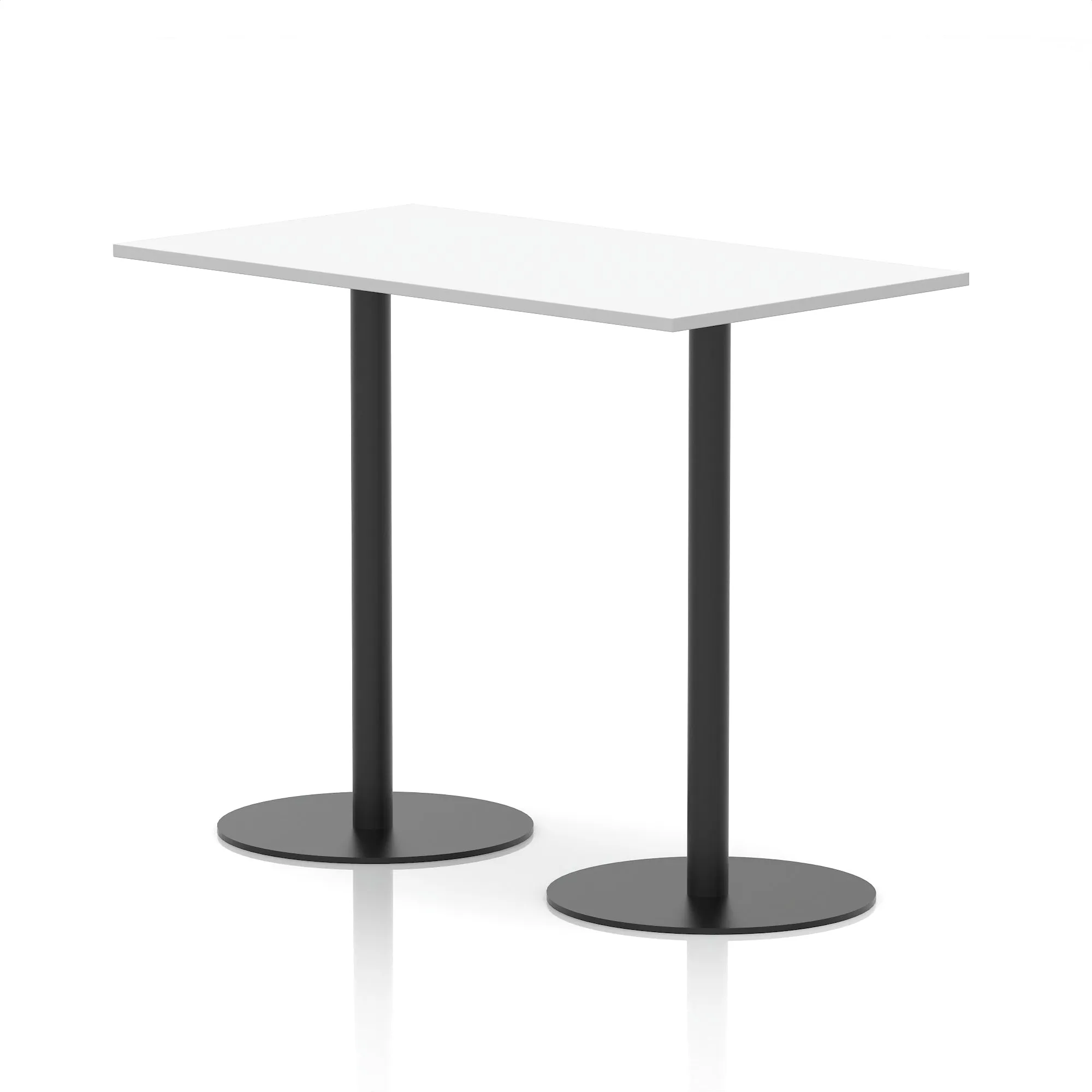 EE - Italia Rectangular Poseur Table Black Leg
