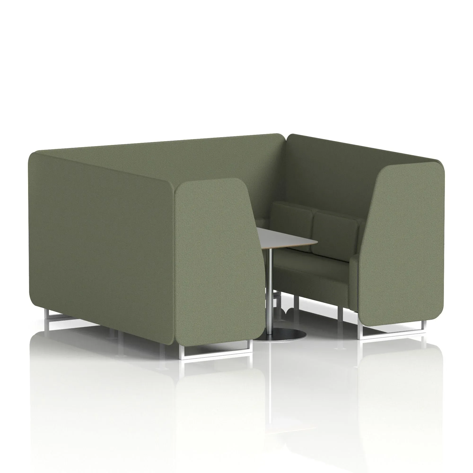 Brixworth Booth With Grey Table In Single Tone