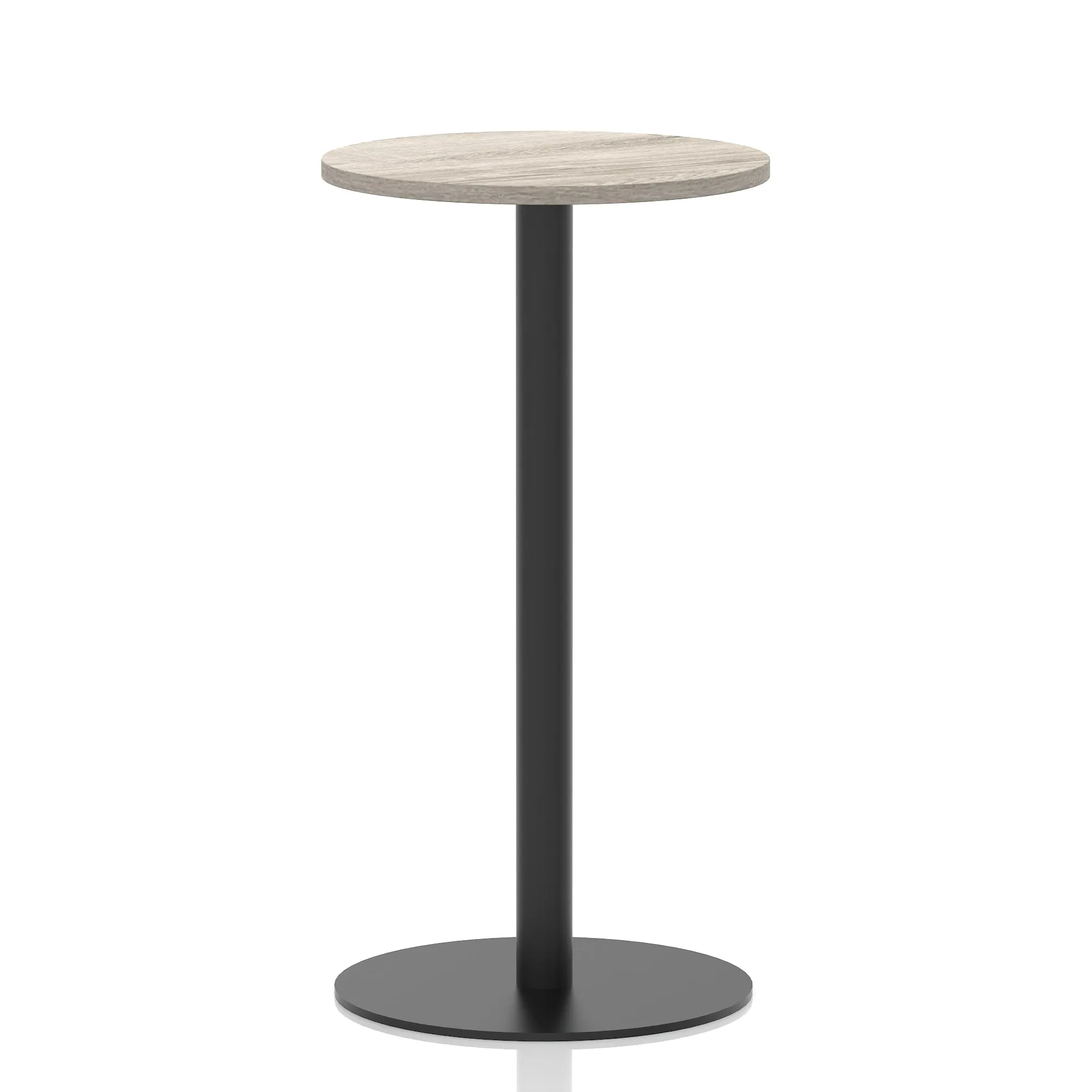 Italia Round Poseur Table Black Leg