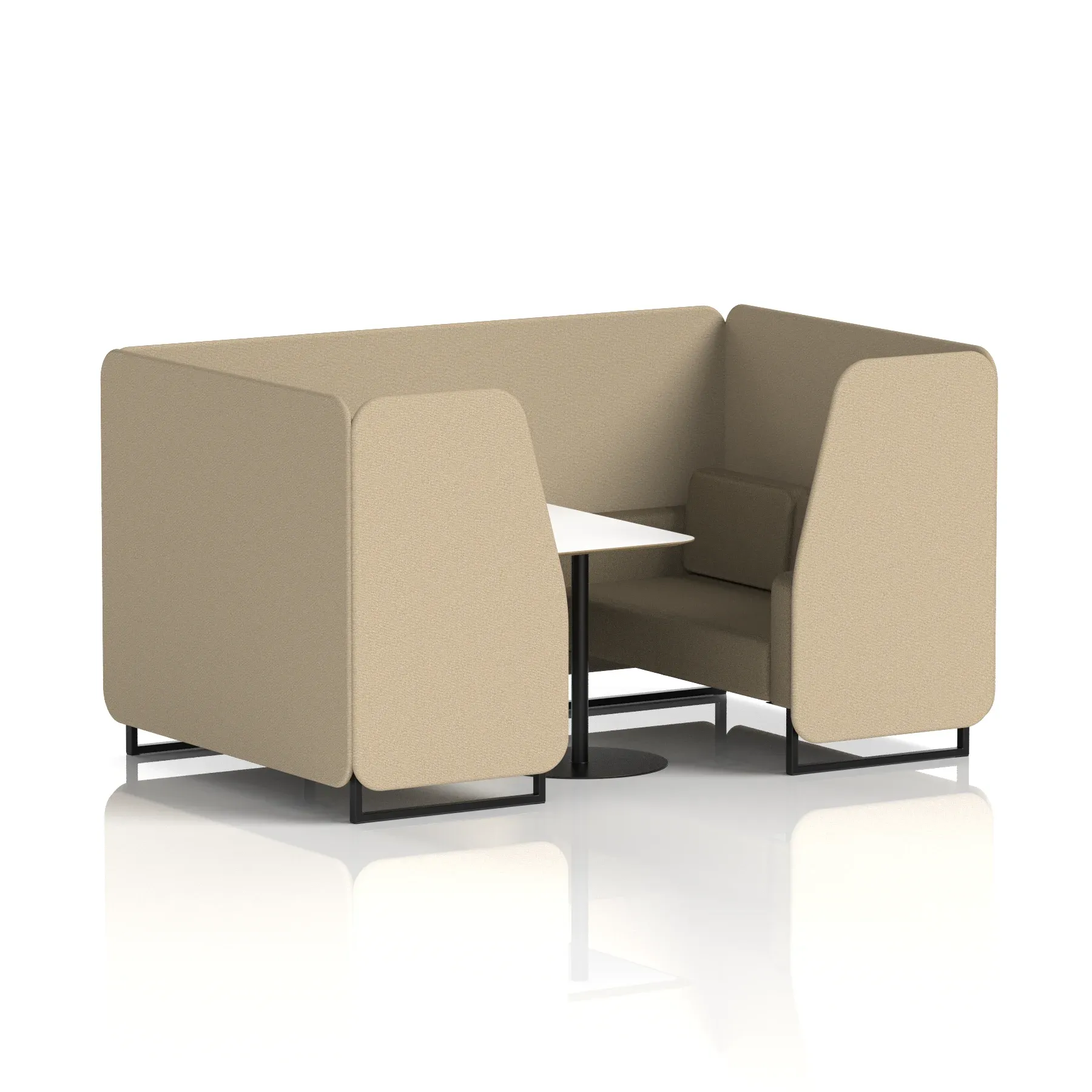 Brixworth Booth With White Table In Two Tone