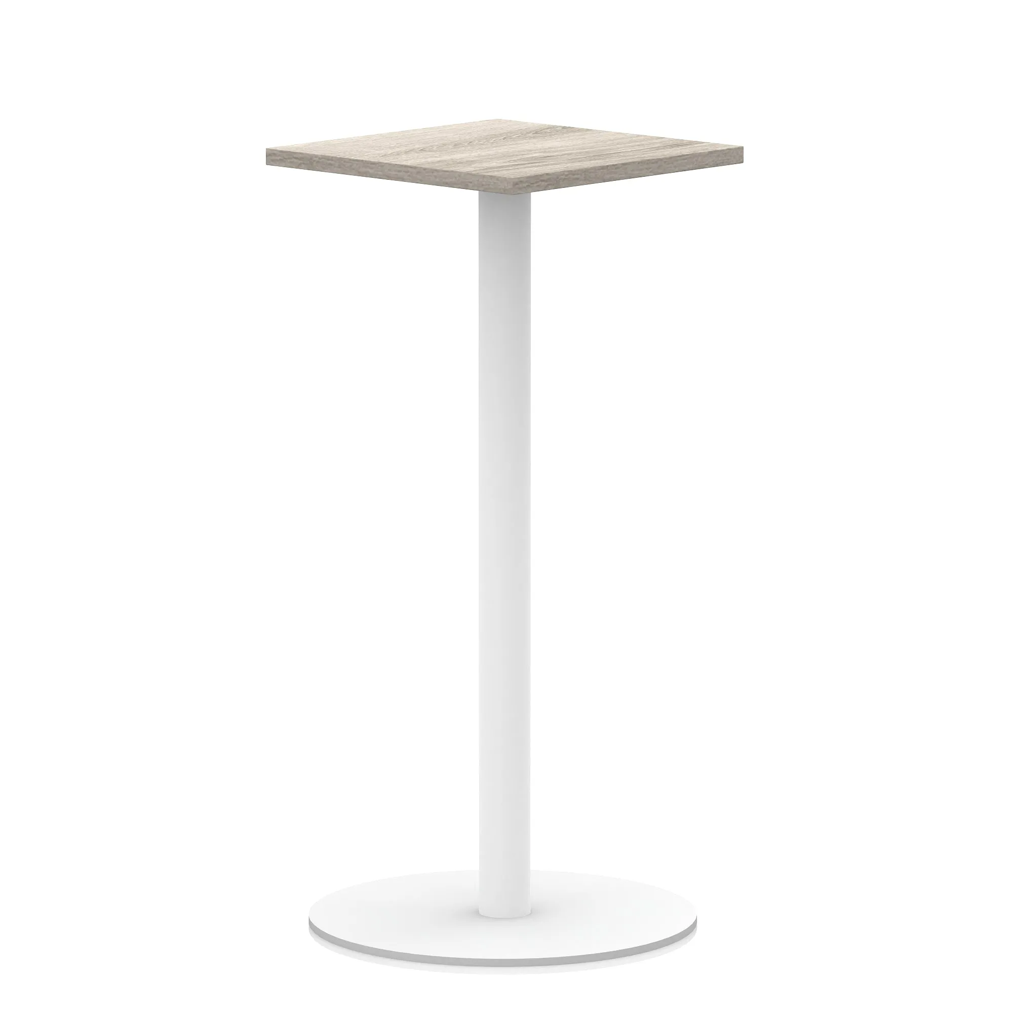 EE - Italia Square Poseur Table White Leg