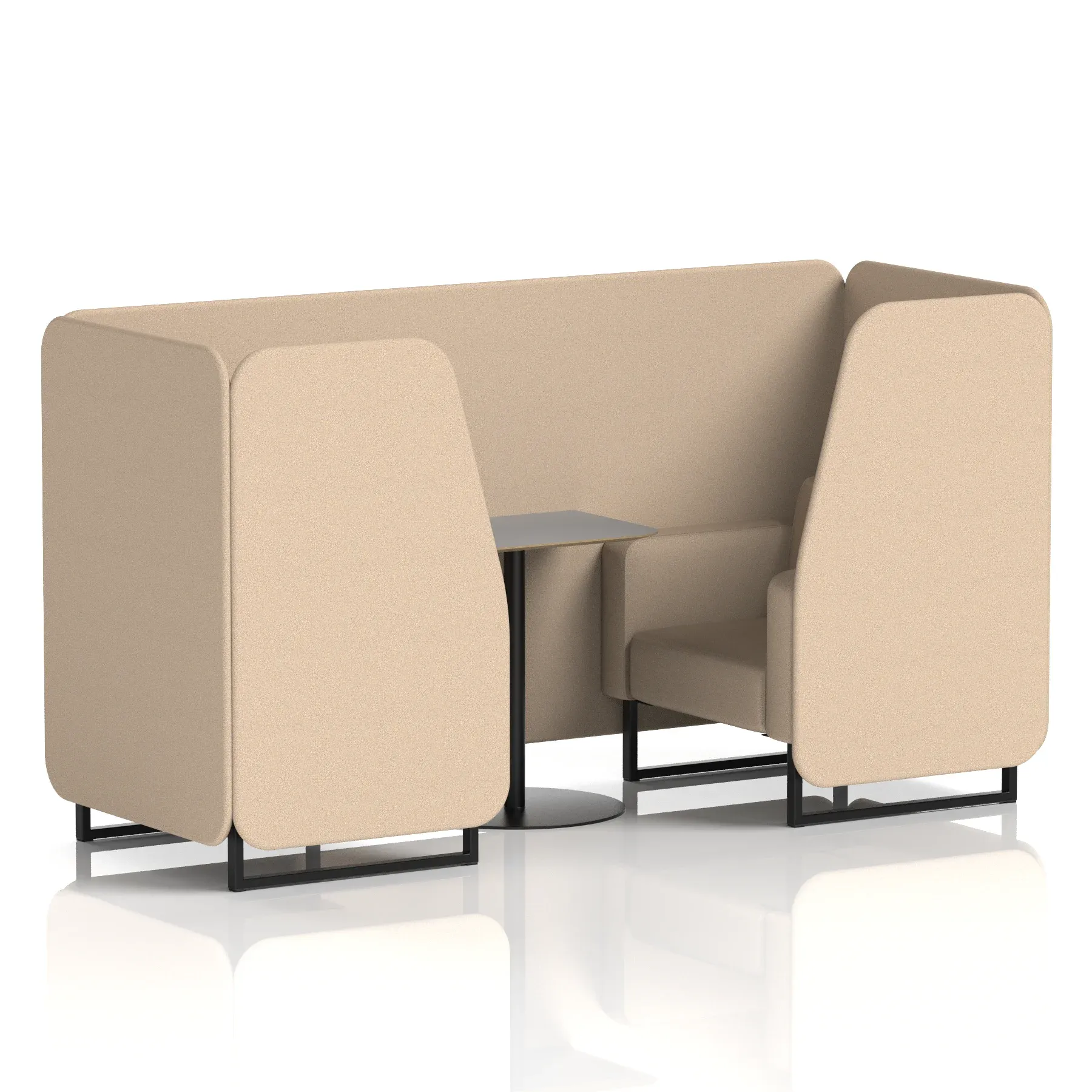 Brixworth Booth With Grey Table In Single Tone