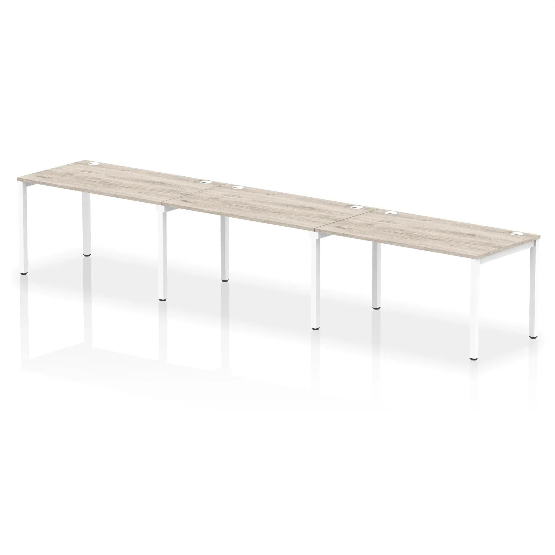 Impulse Single Row Bench Desk - 3 Person