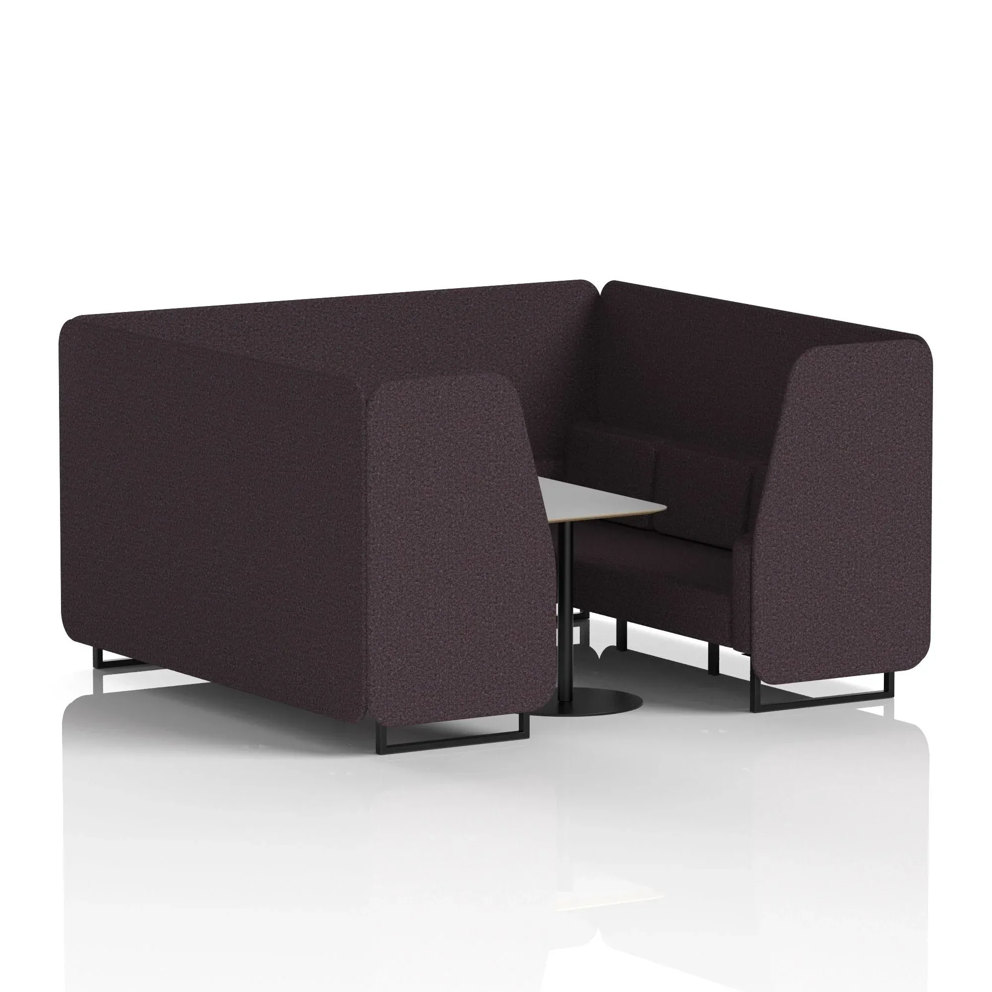 Brixworth Booth With Grey Table In Single Tone