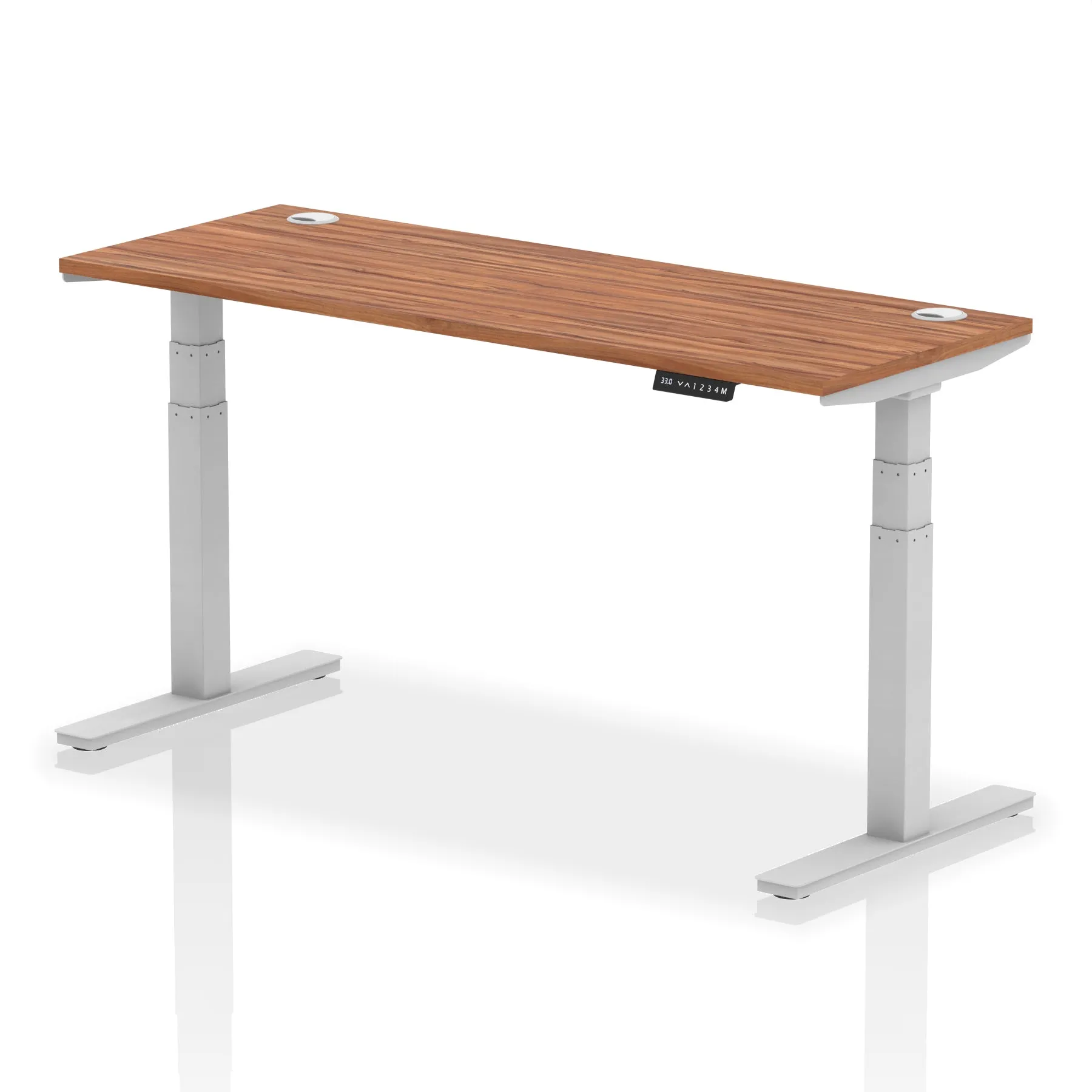 EE - Air Height Adjustable Slimline Desk With Cable Ports