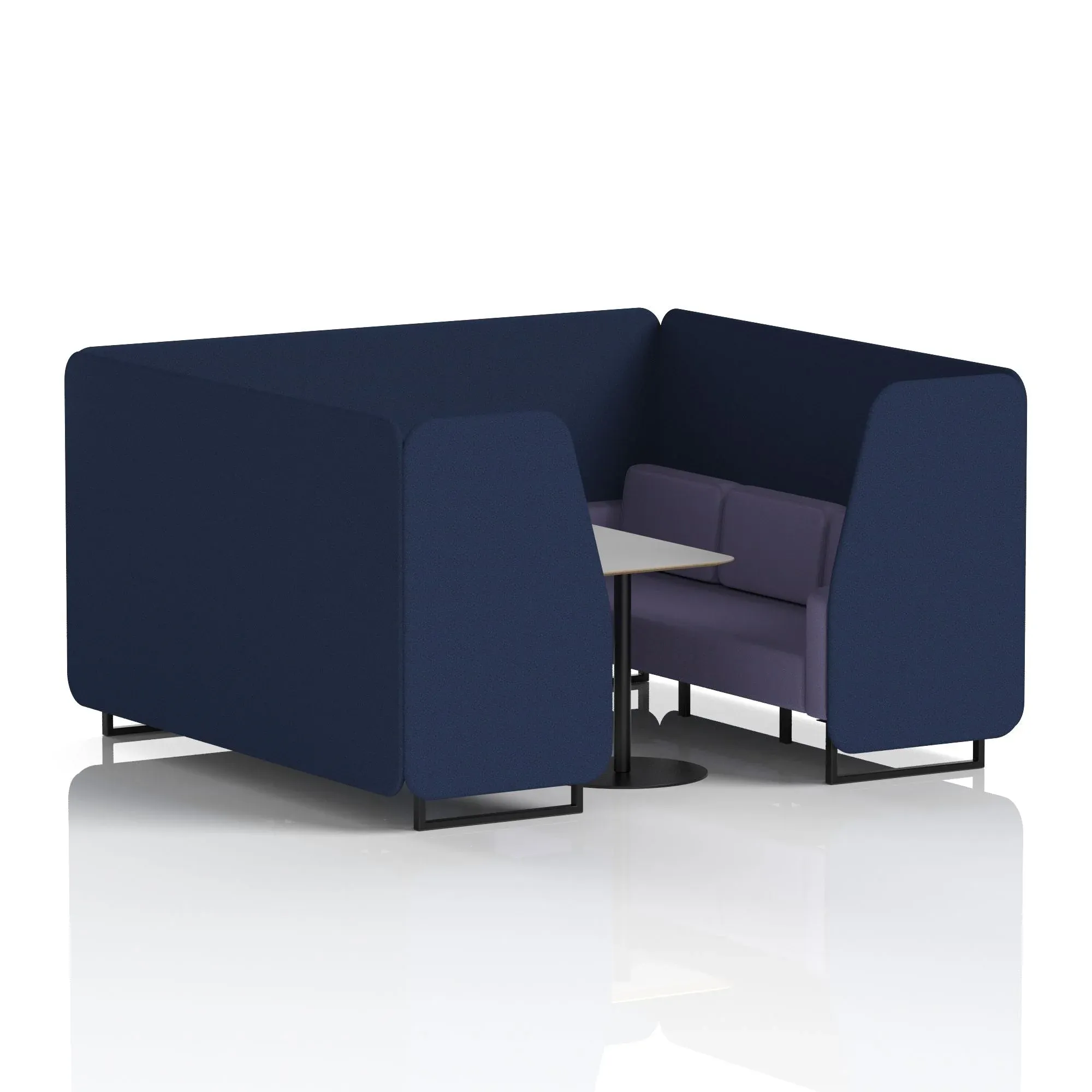 Brixworth Booth With Grey Table In Two Tone