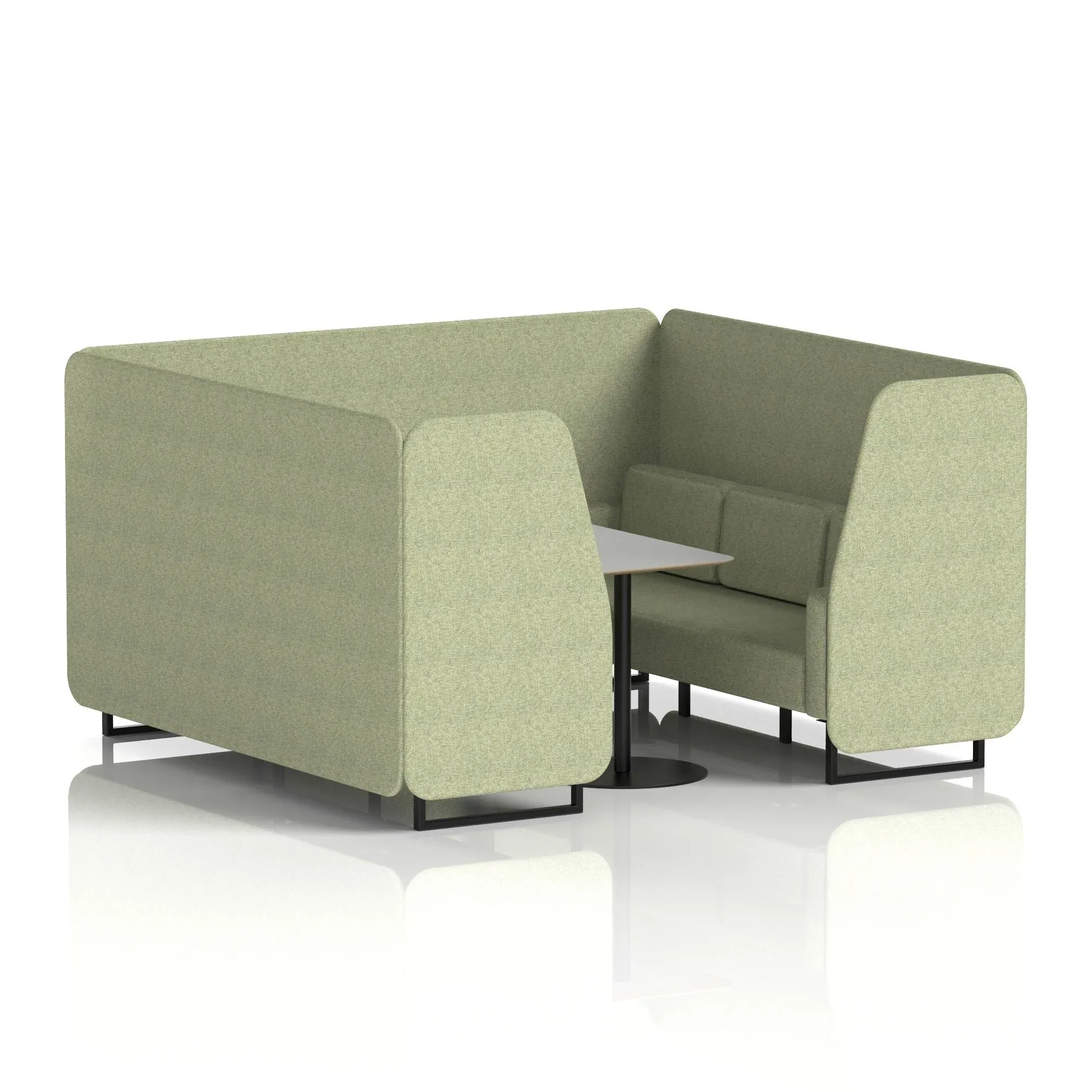 EE - Brixworth Booth With Grey Table In Single Tone