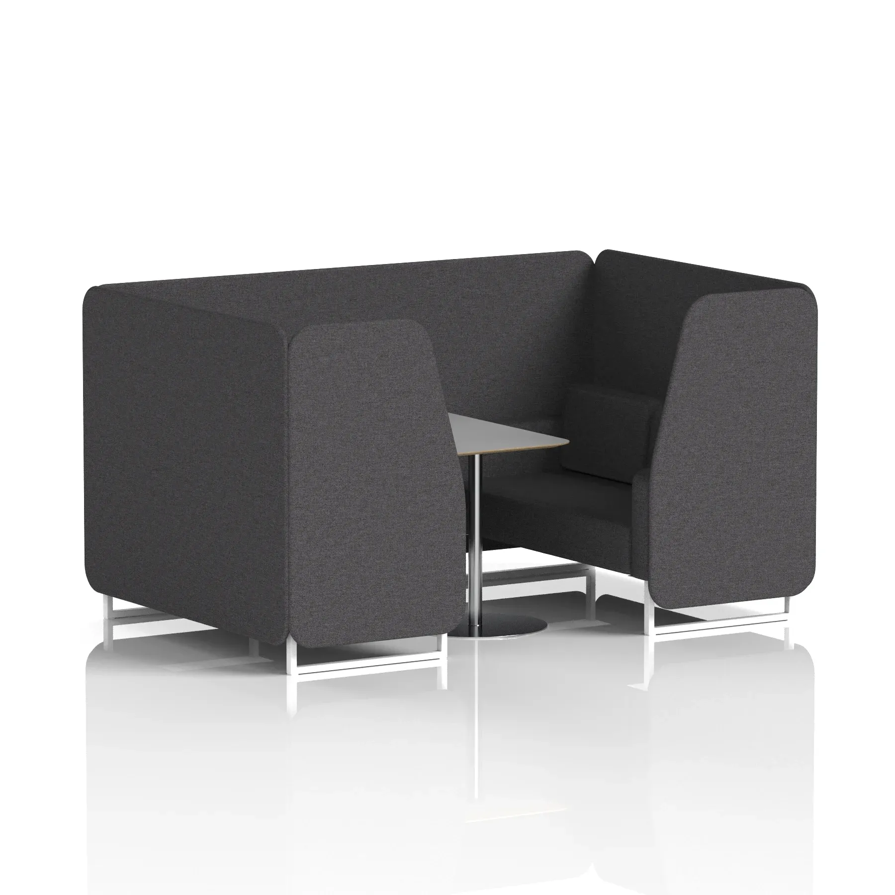 Brixworth Booth With Grey Table In Single Tone