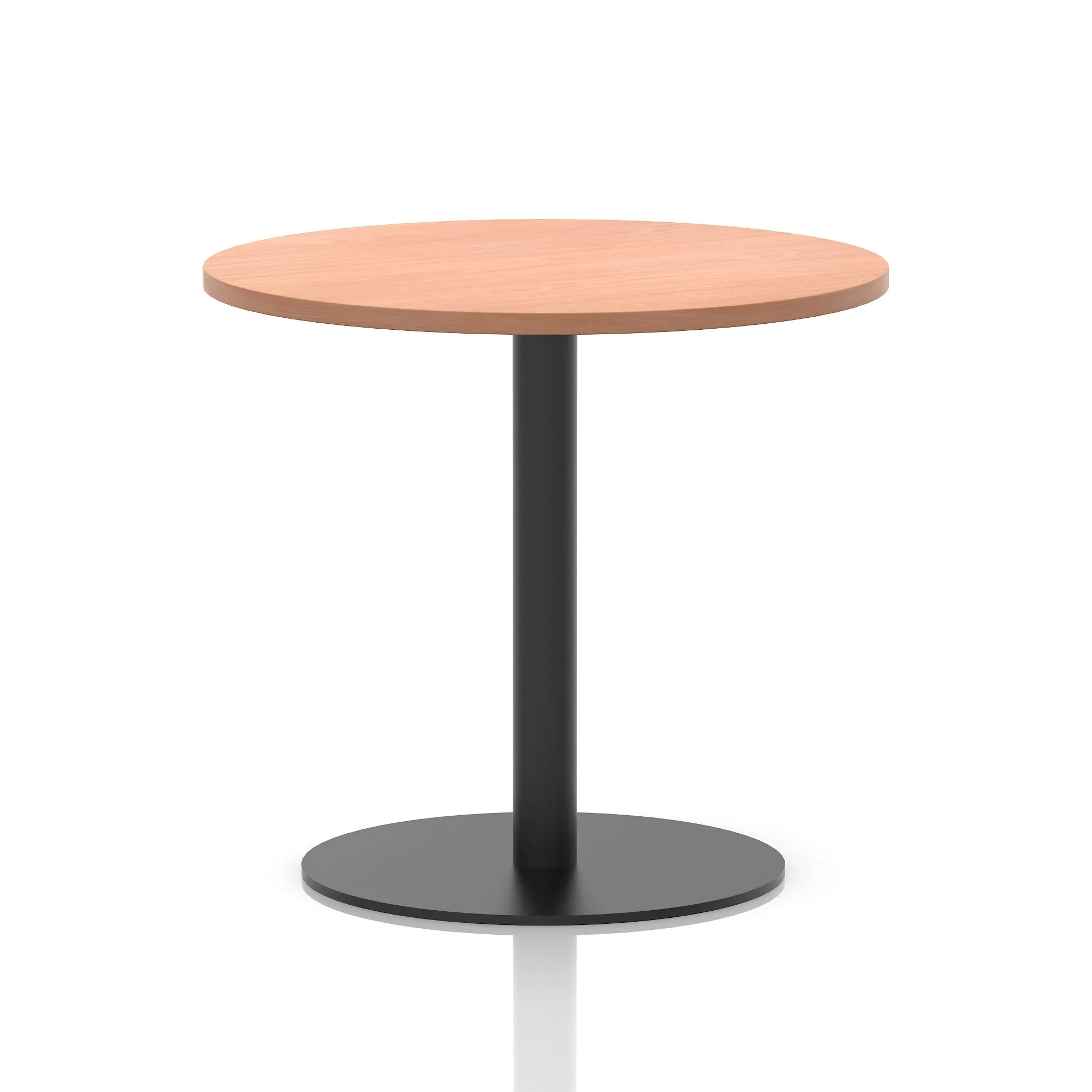 Italia Round Poseur Table Black Leg