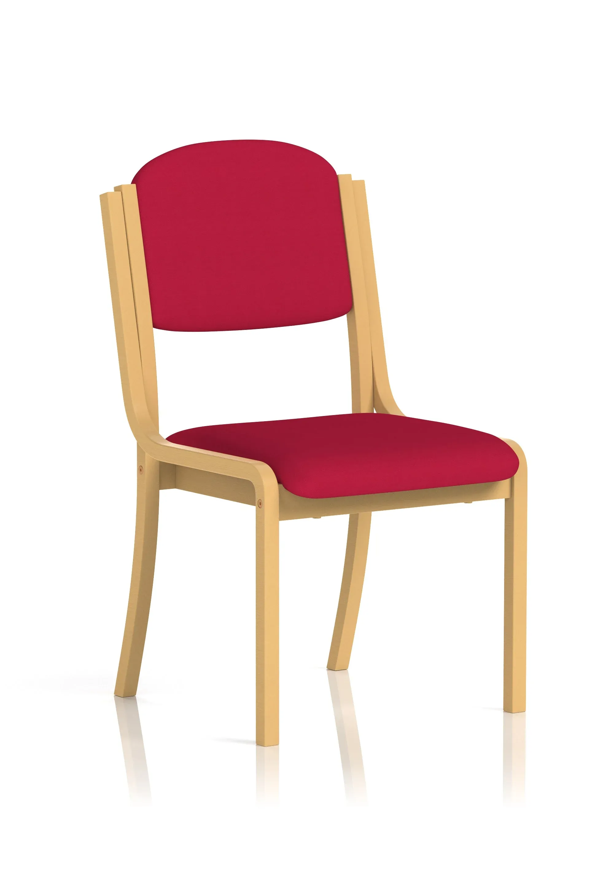 EE - Madrid Wooden Frame Visitor Chair with Arms