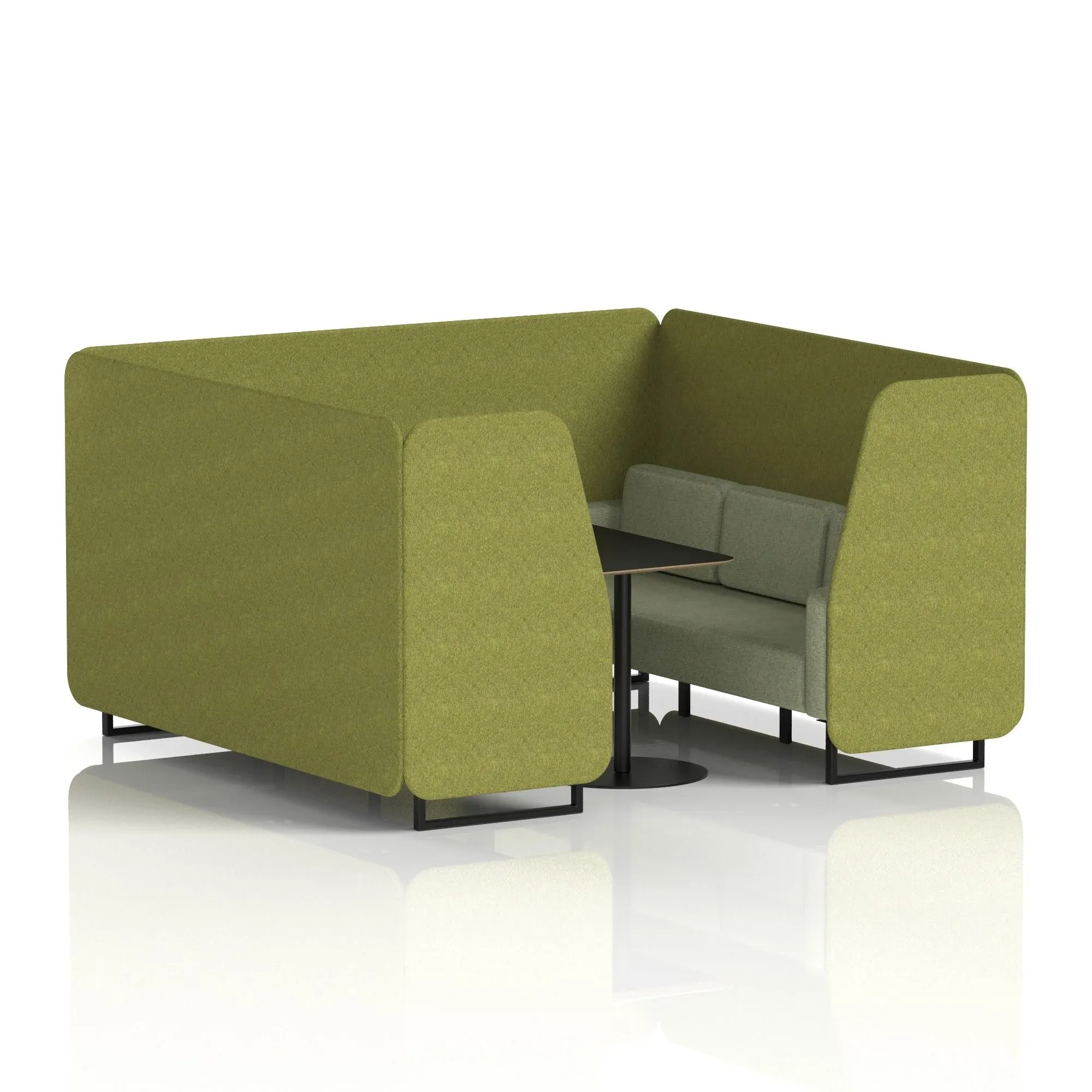 EE - Brixworth Booth With Black Table In Two Tone