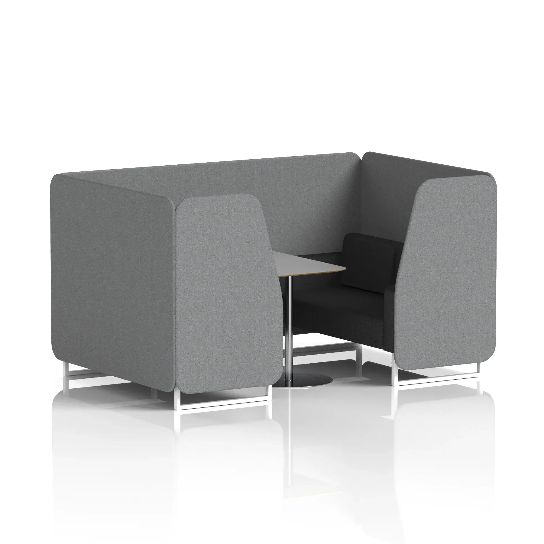 Brixworth Booth With Grey Table In Two Tone