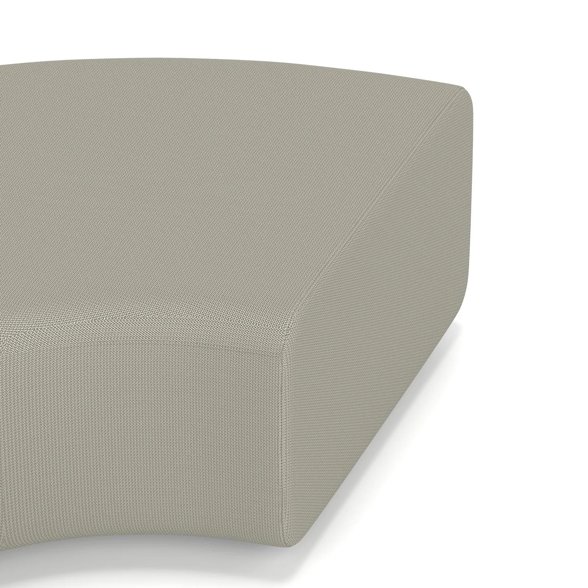 EE - Mawsley Modular Seating 90 Degree Backless Curved Unit