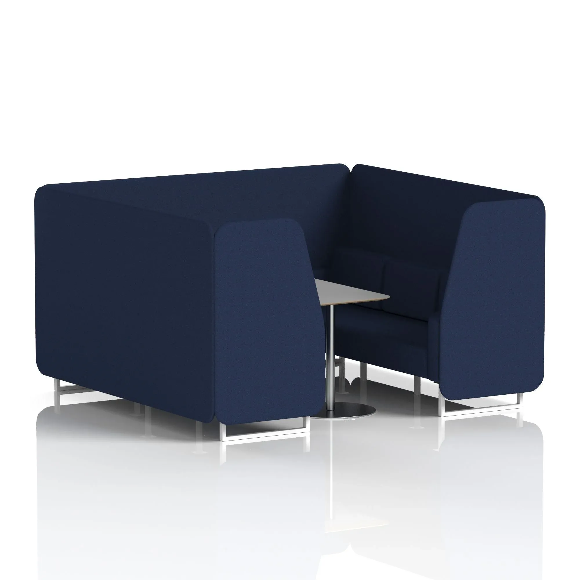 Brixworth Booth With Grey Table In Single Tone