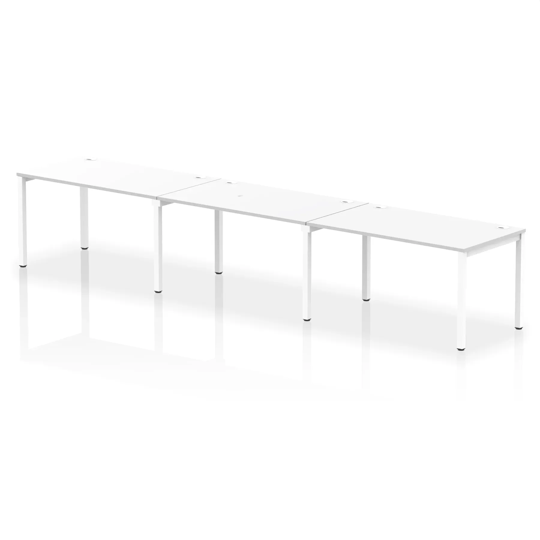 Impulse Single Row Bench Desk - 3 Person