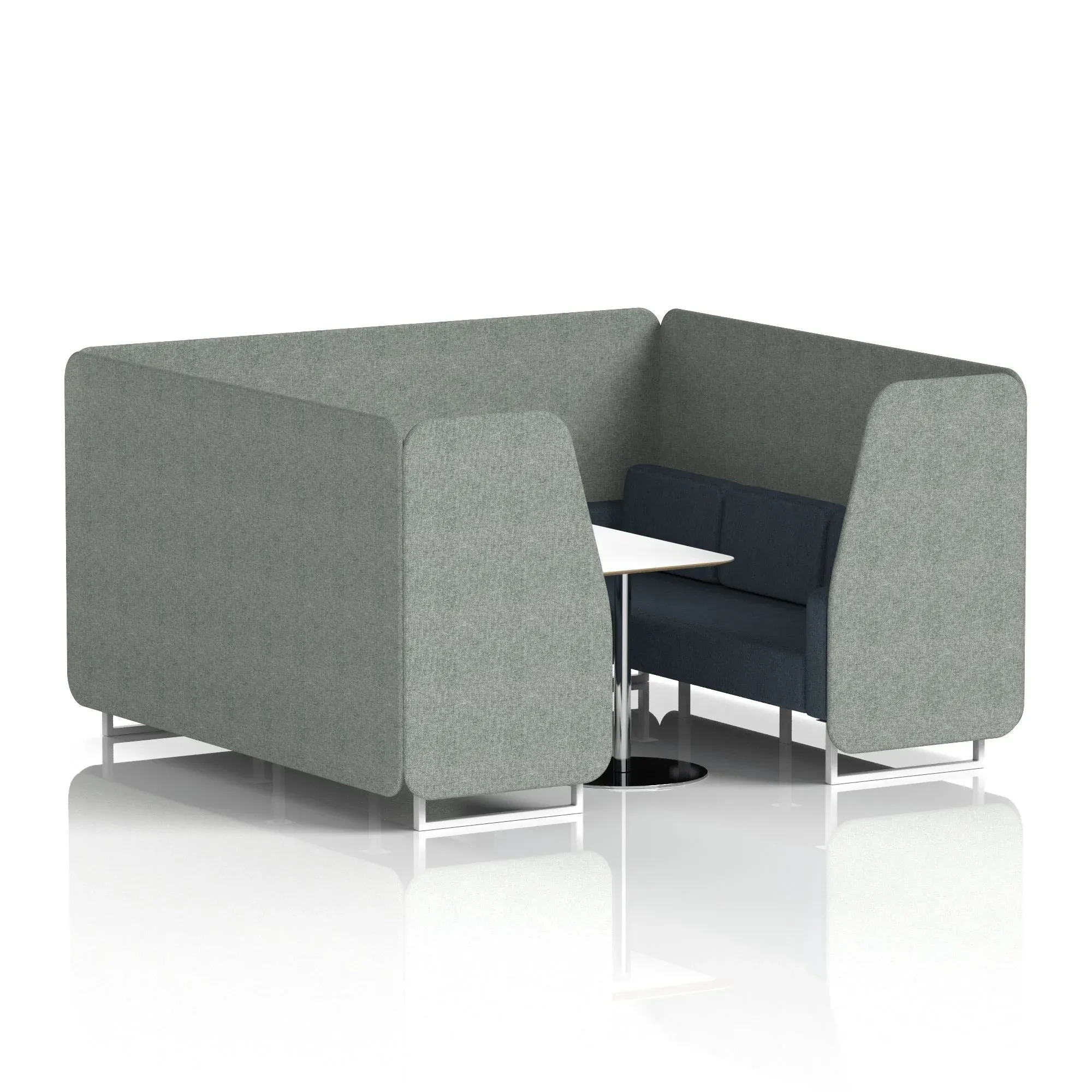 Brixworth Booth With White Table In Two Tone
