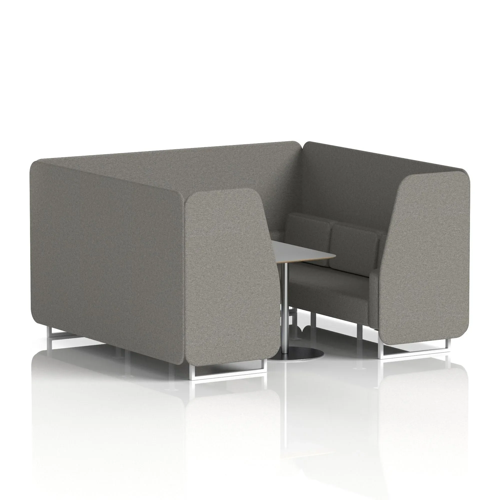 Brixworth Booth With Grey Table In Single Tone