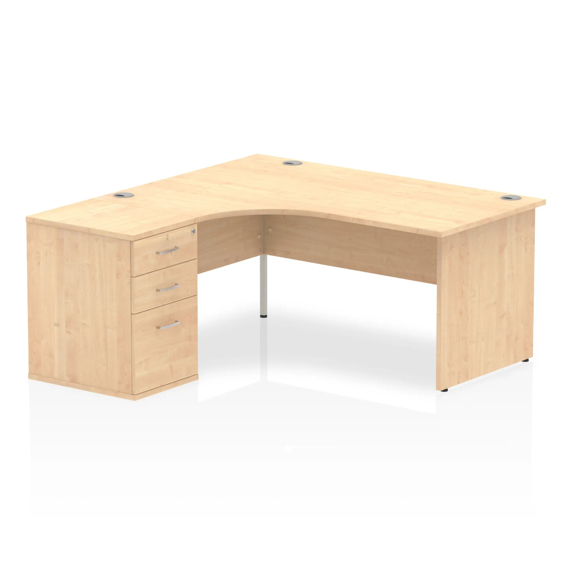 OE - Impulse Panel End Crescent Desk Workstation