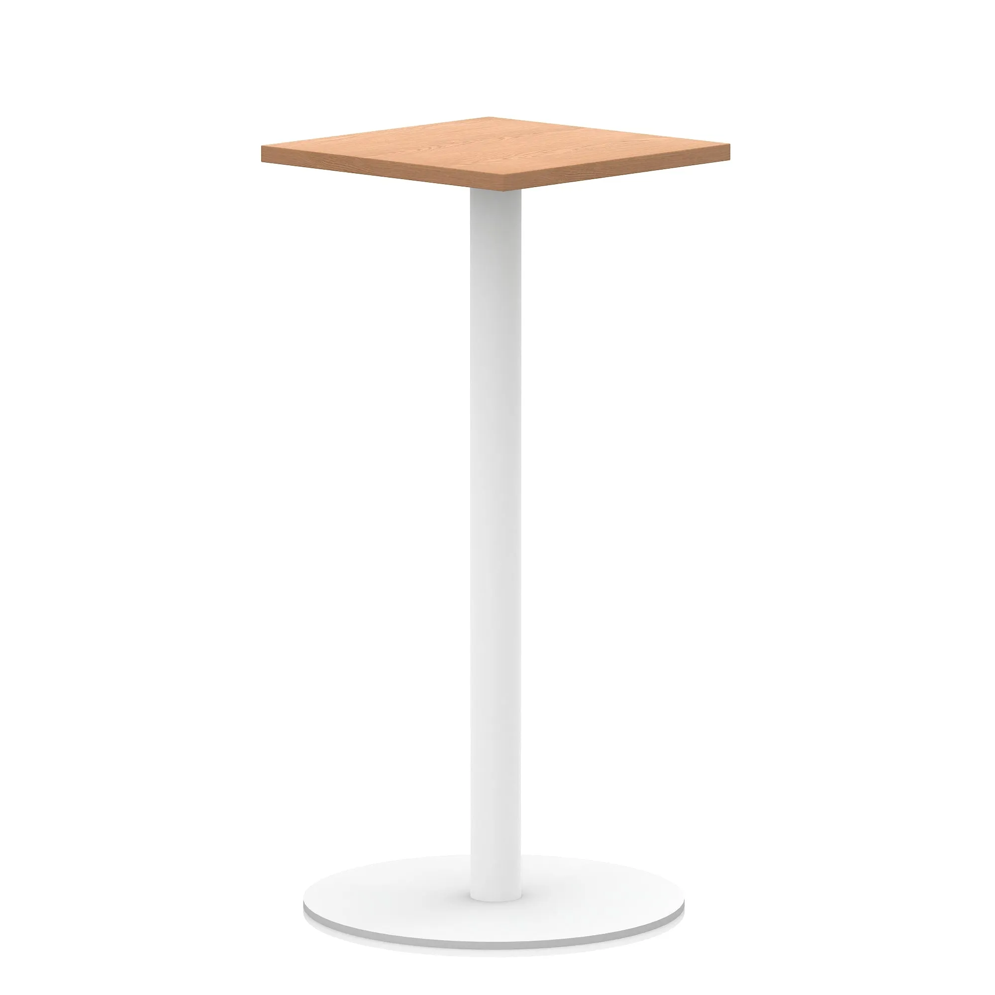 EE - Italia Square Poseur Table White Leg