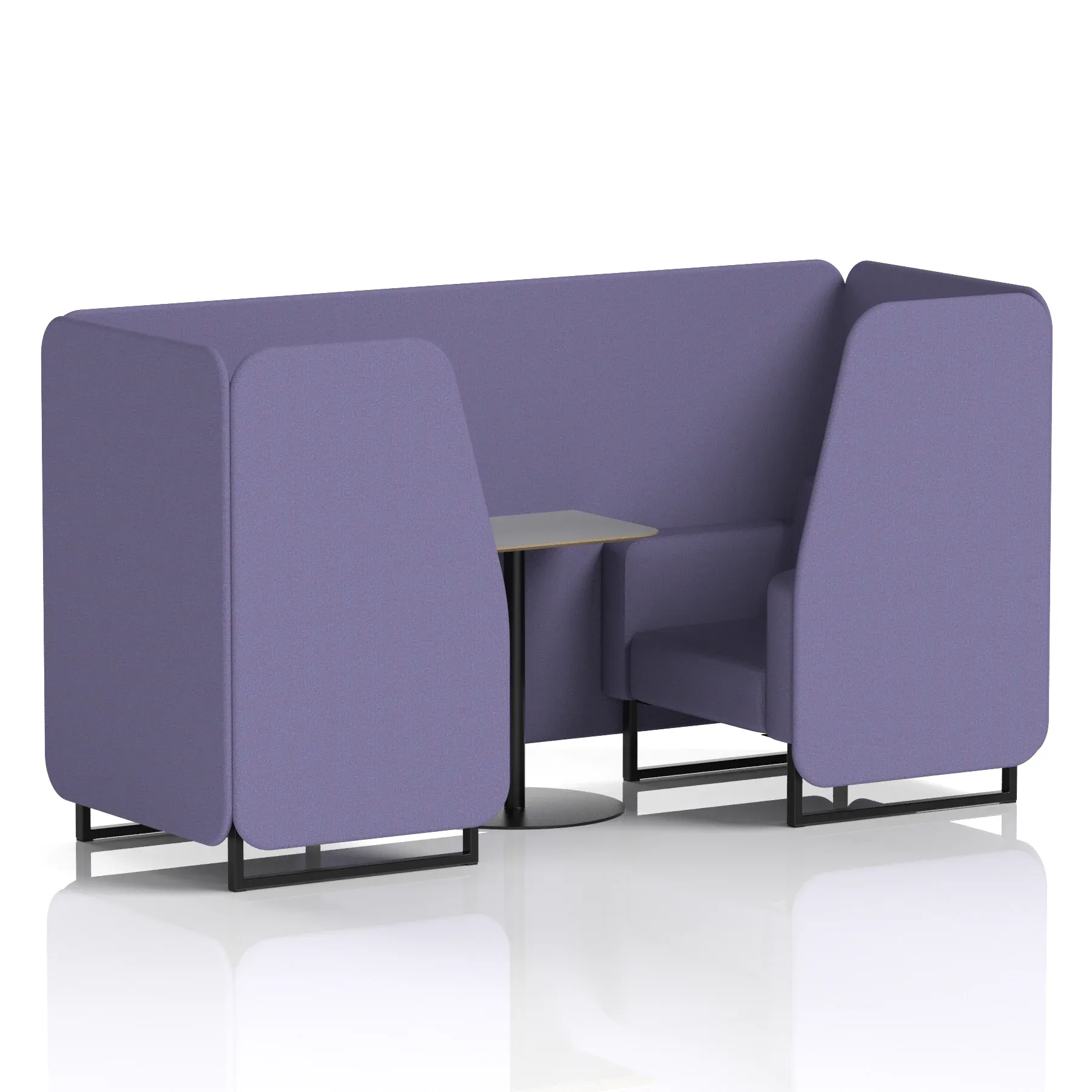 Brixworth Booth With Grey Table In Single Tone