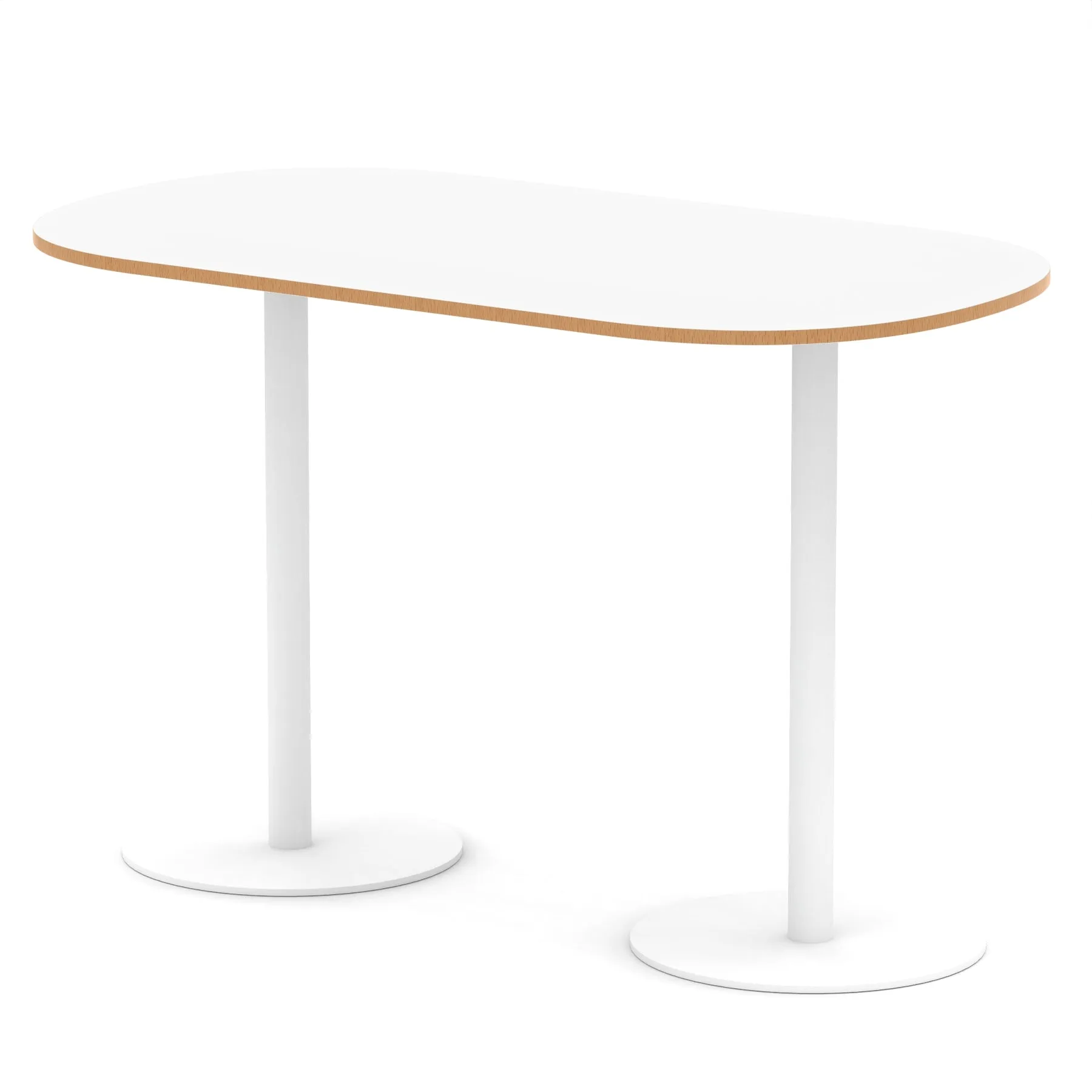 Italia Boardroom Table White Leg