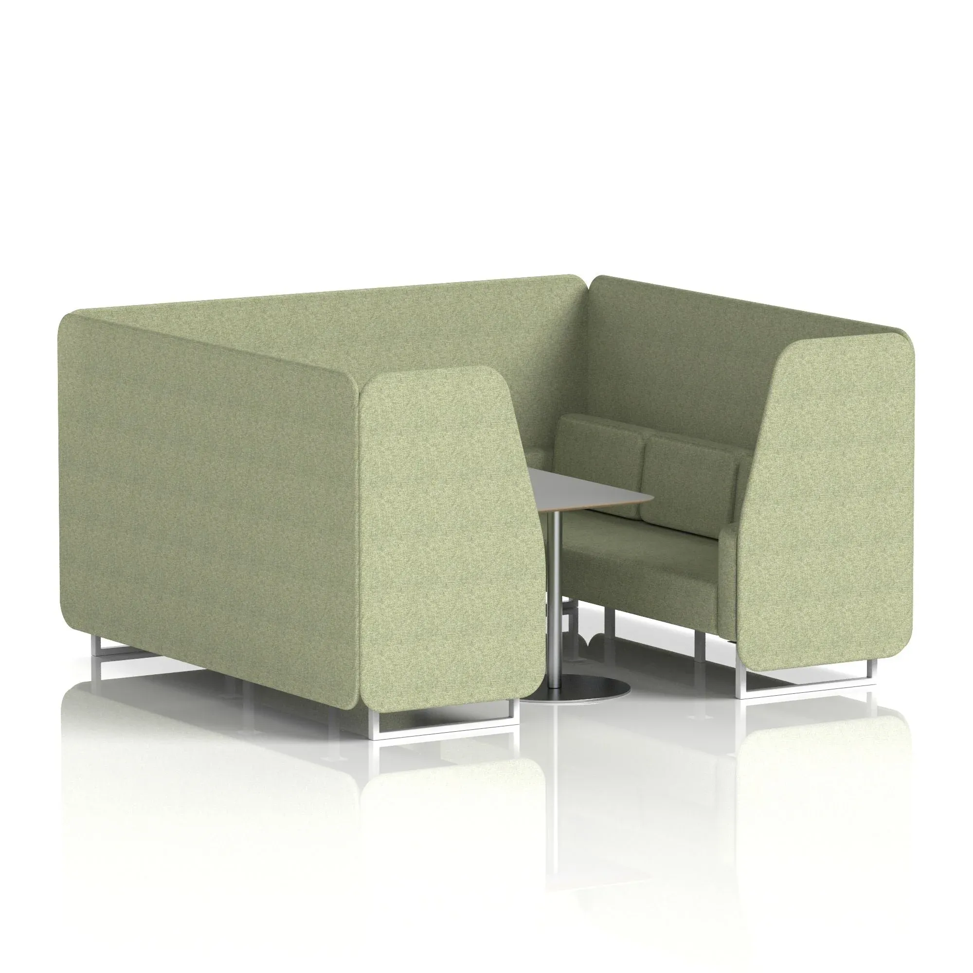 Brixworth Booth With Grey Table In Single Tone