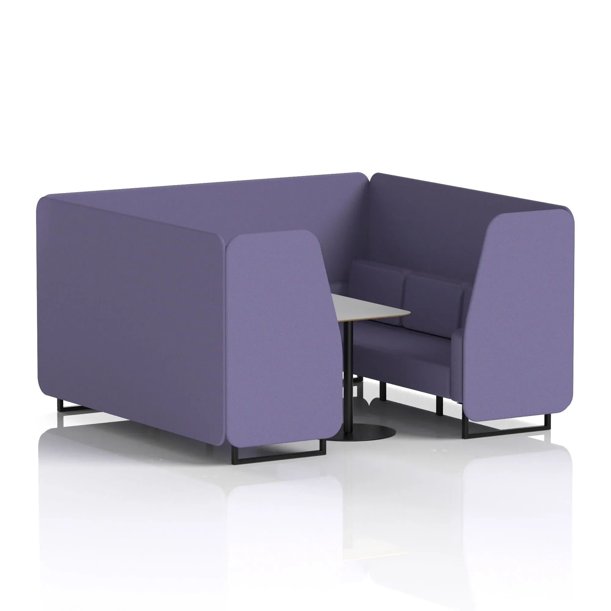 Brixworth Booth With Grey Table In Single Tone