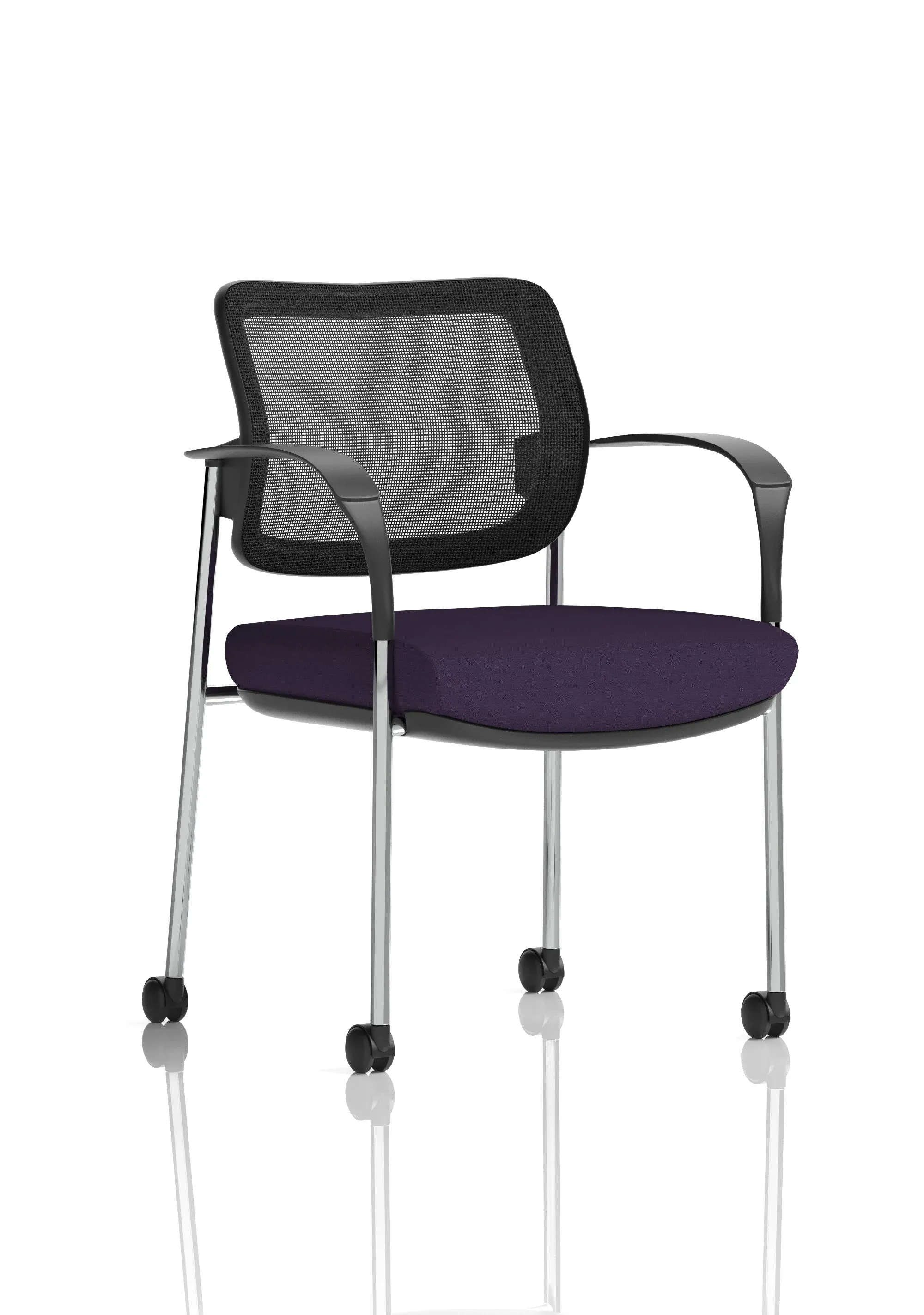 EE - Brunswick Deluxe Medium Back Visitor Office Chair with Arms with Castors