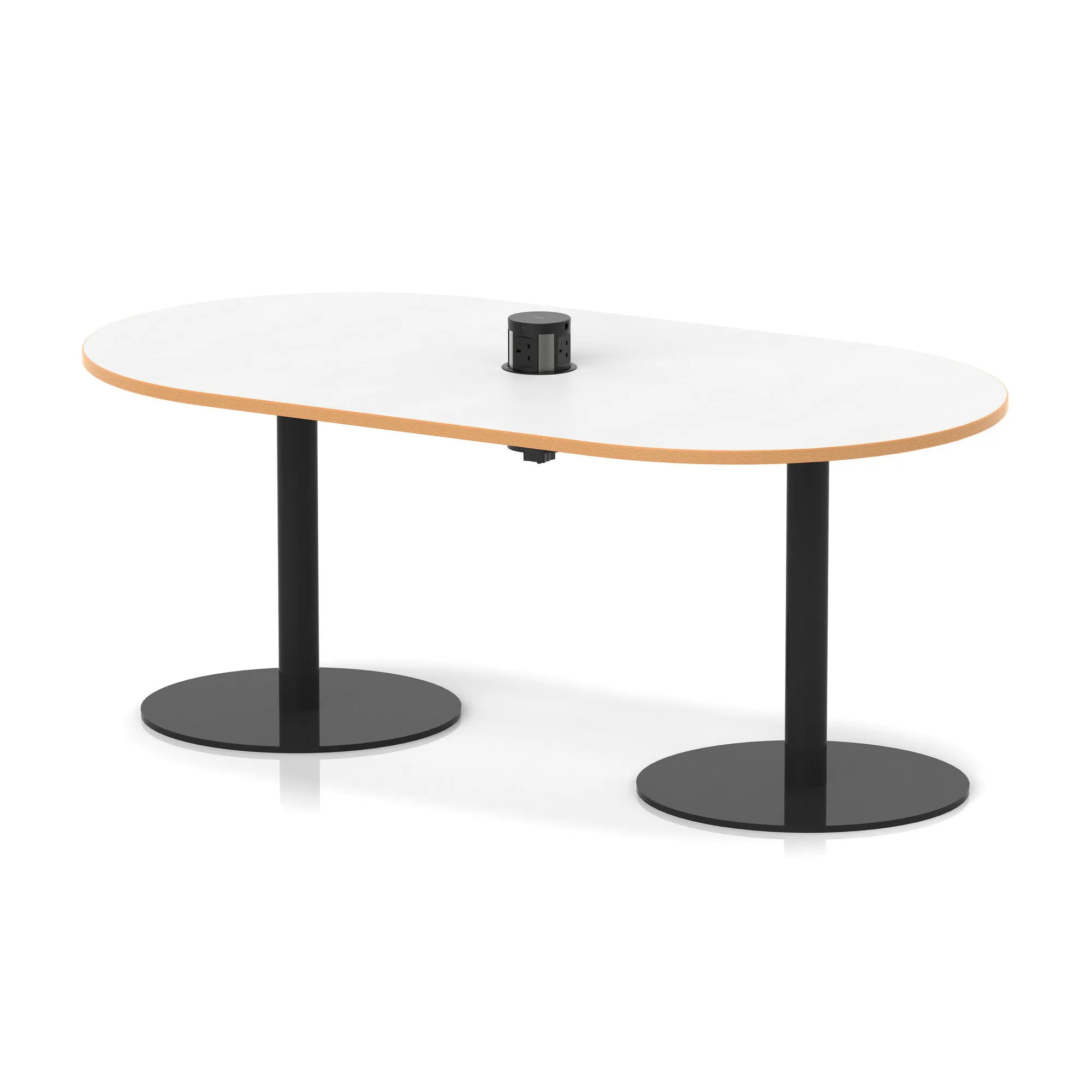 Italia Volta Poseur Boardroom Table With Pop-up Power Module