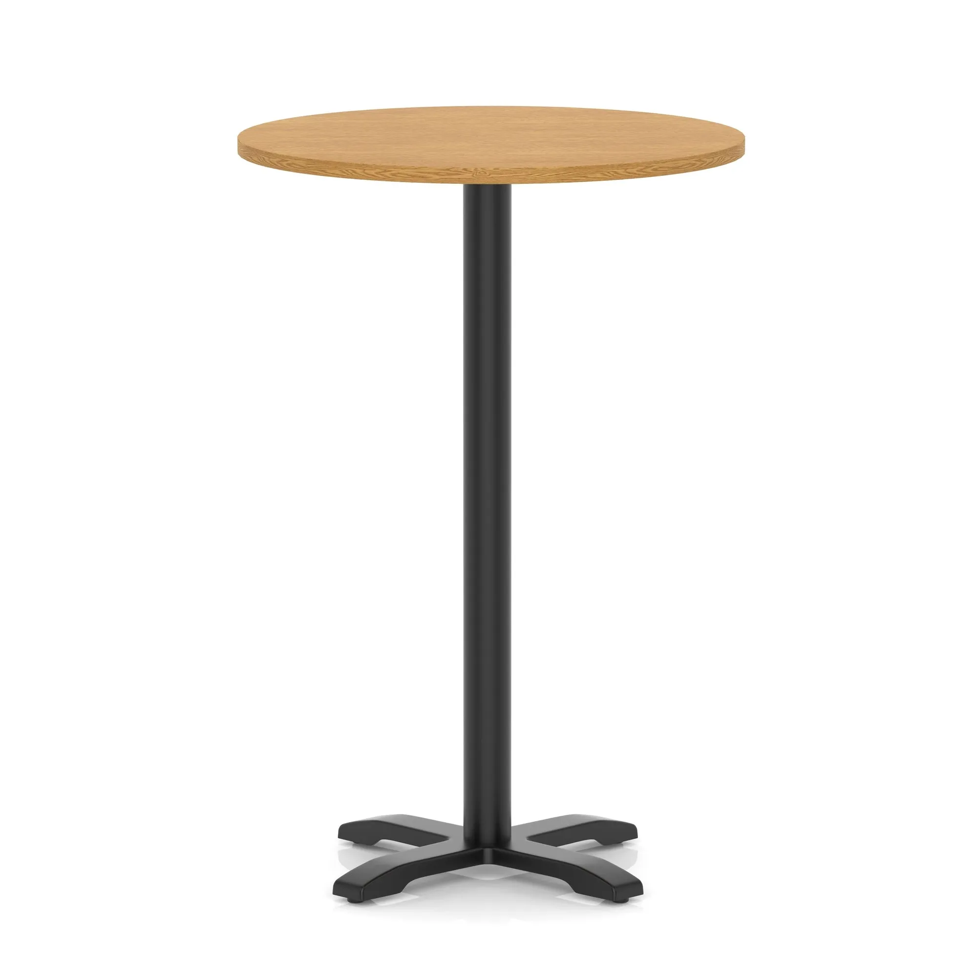 EE - Italia Round Poseur Table With Cross Base Black Leg