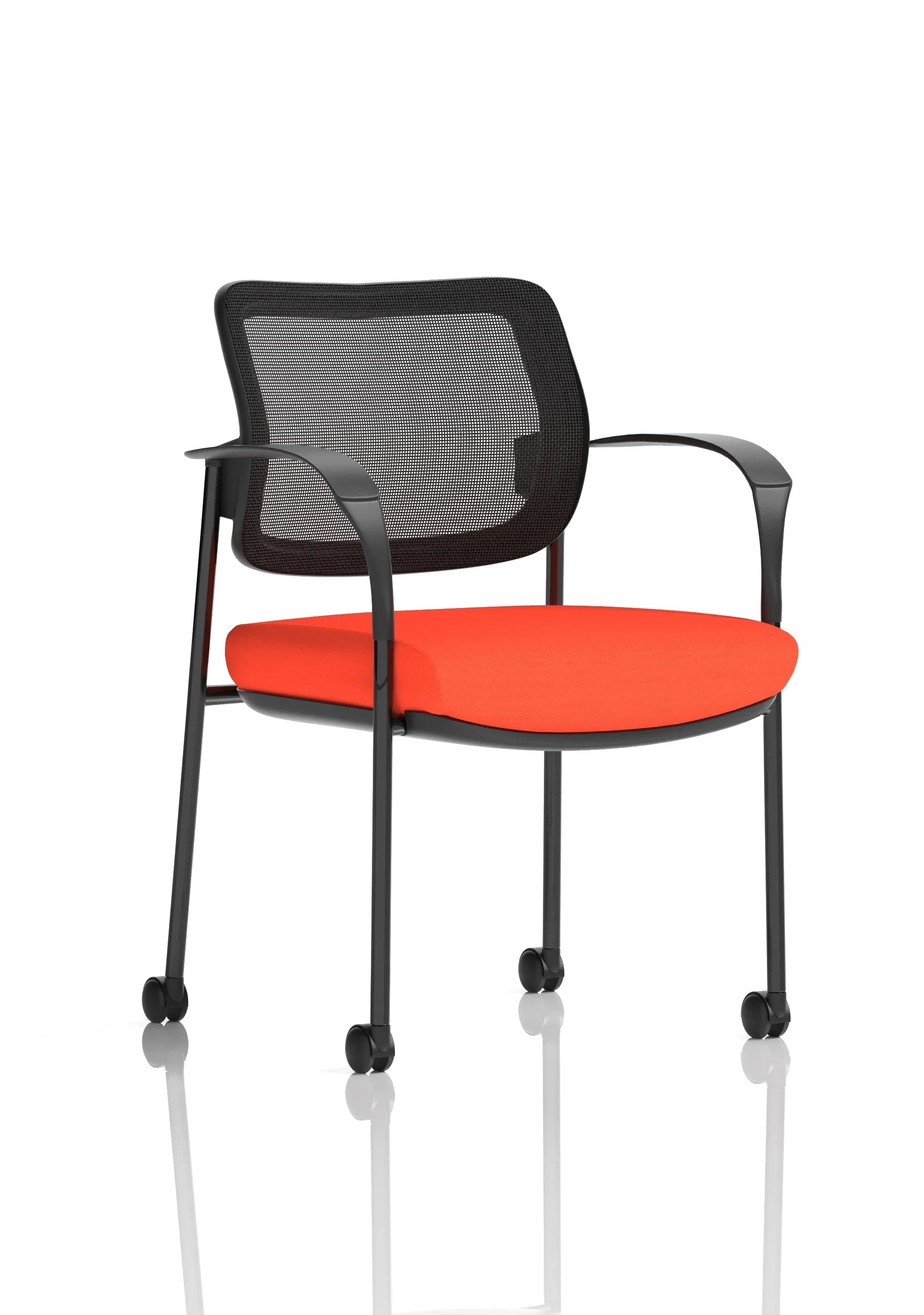EE - Brunswick Deluxe Medium Back Visitor Office Chair with Arms with Castors