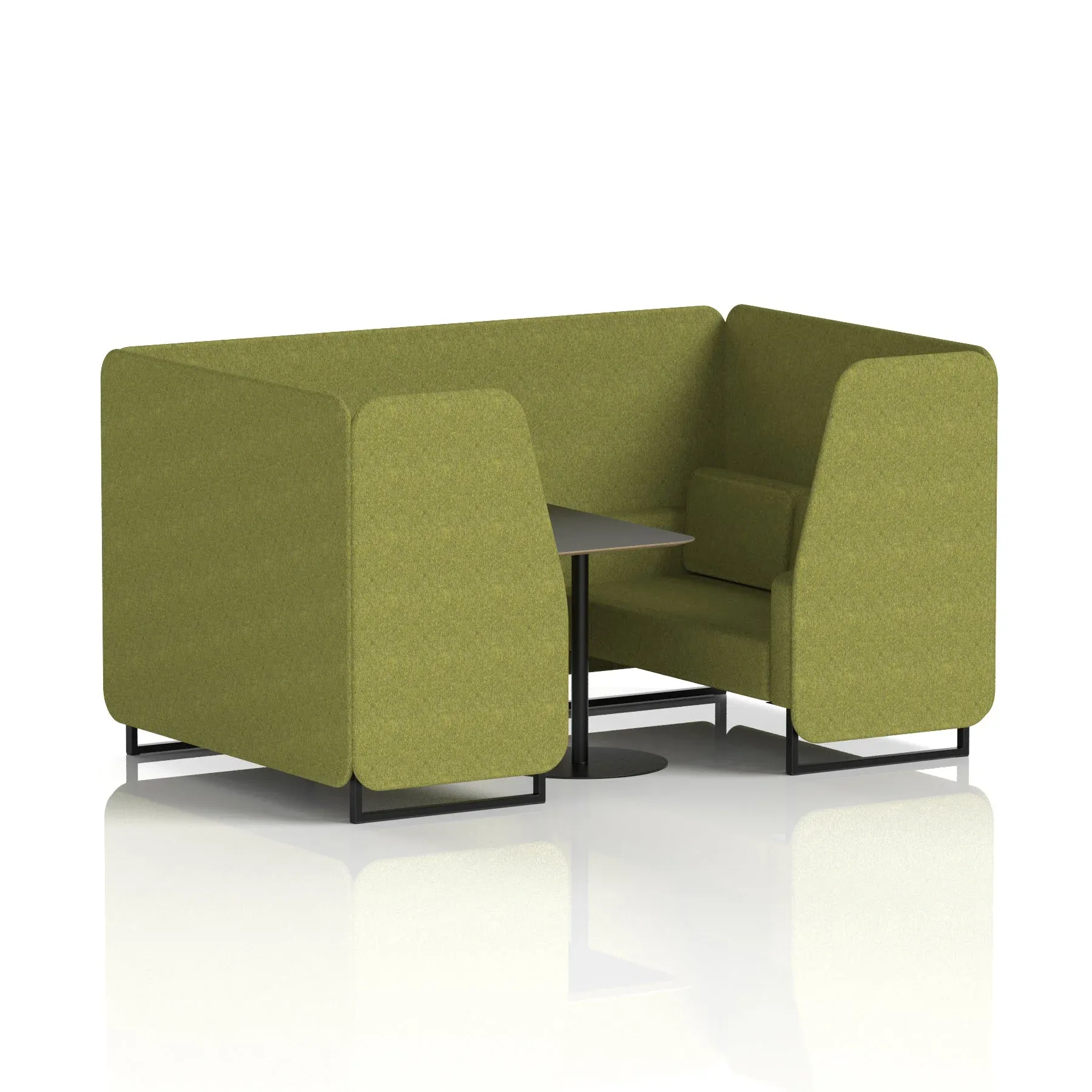EE - Brixworth Booth With Black Table In Single Tone