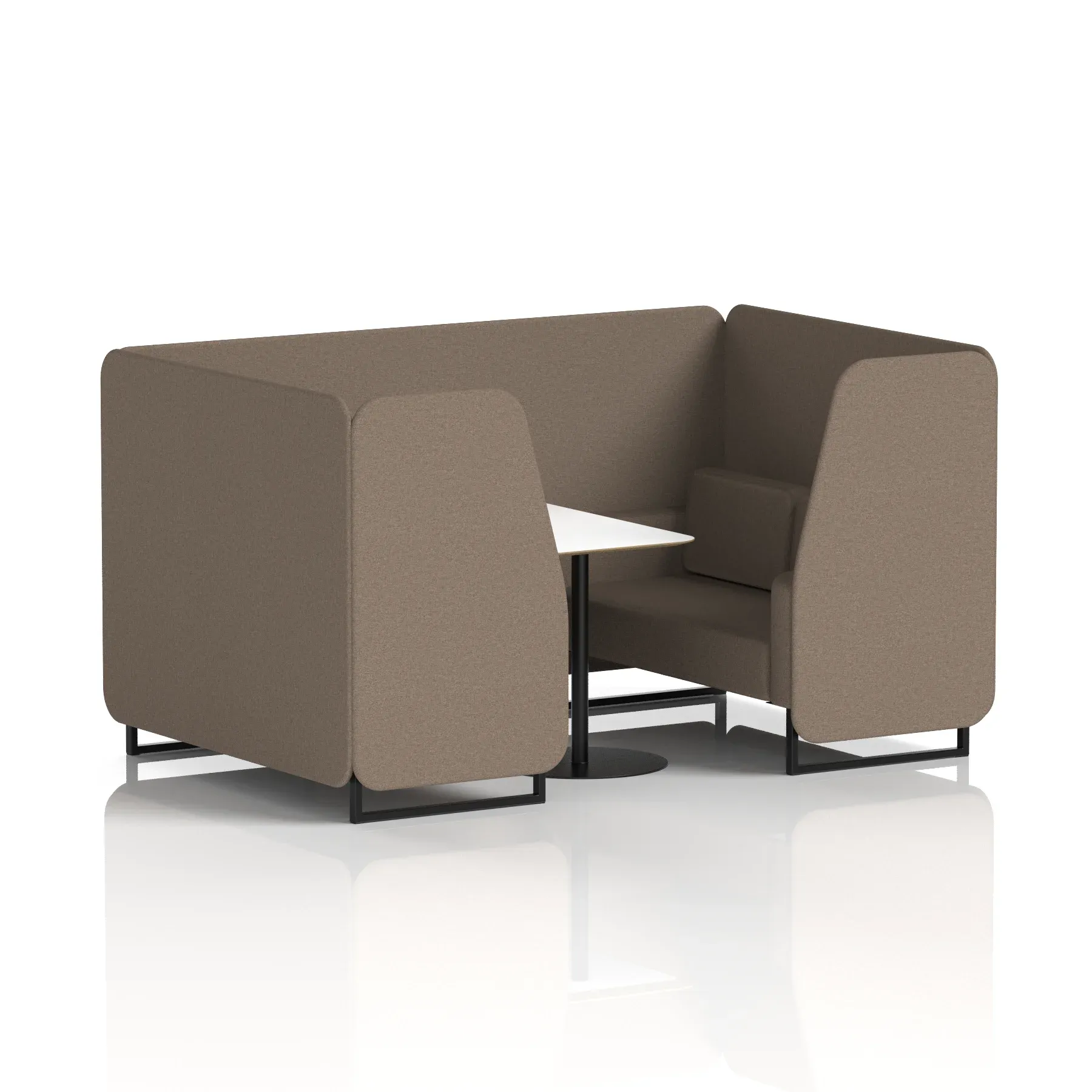 Brixworth Booth With White Table In Single Tone