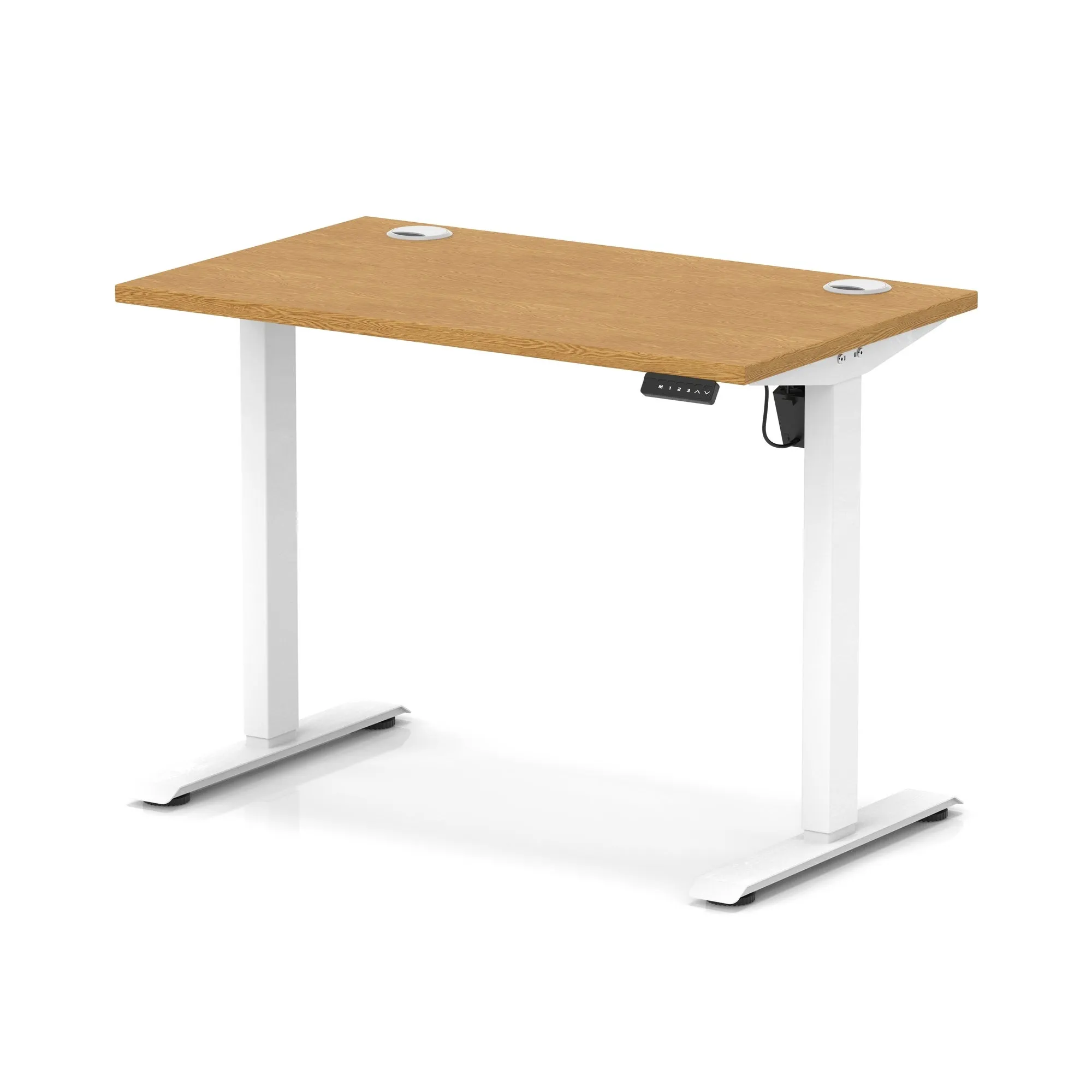 EE - Air Lite Height Adjustable Slimline Desk With Cable Ports