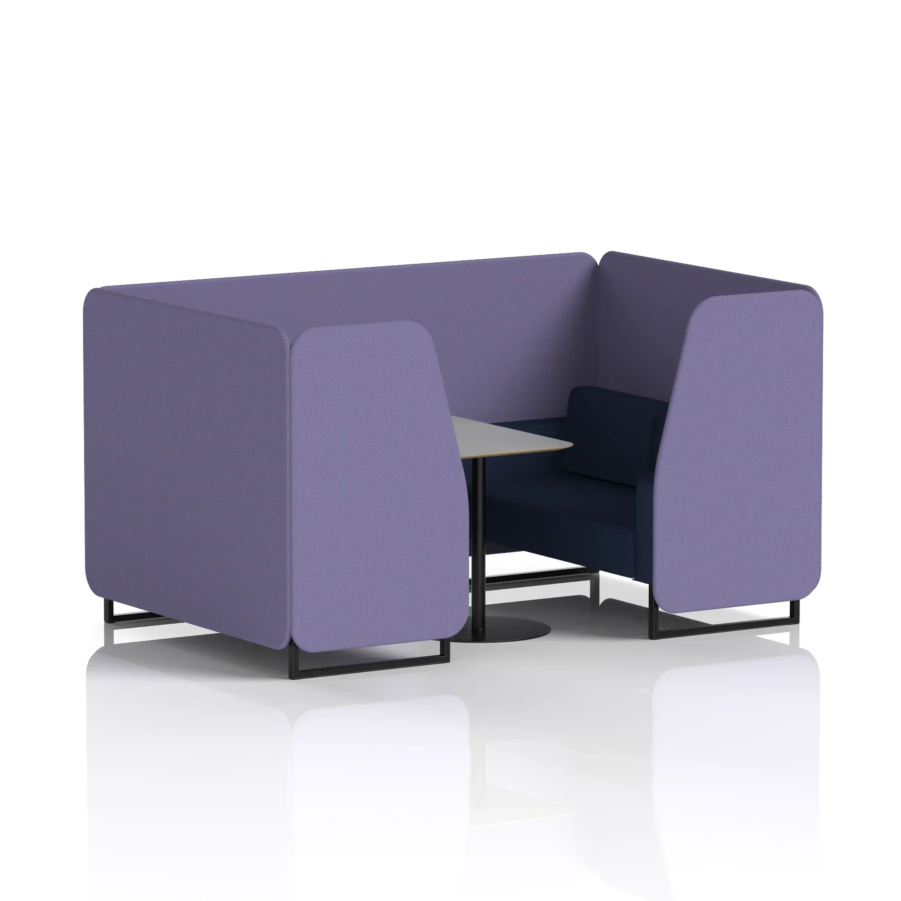 Brixworth Booth With Grey Table In Two Tone