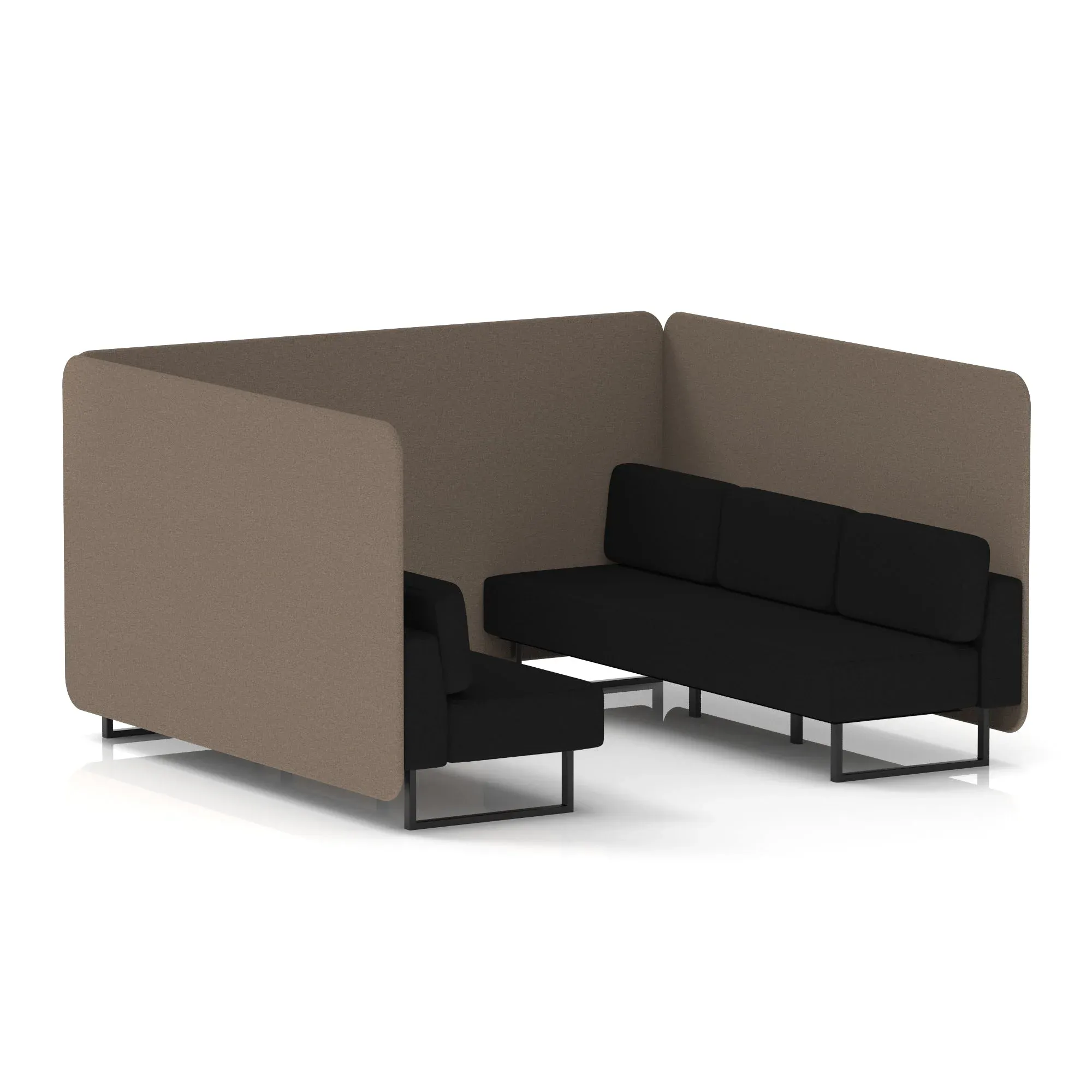 Brixworth Bench Booth in Two Tone