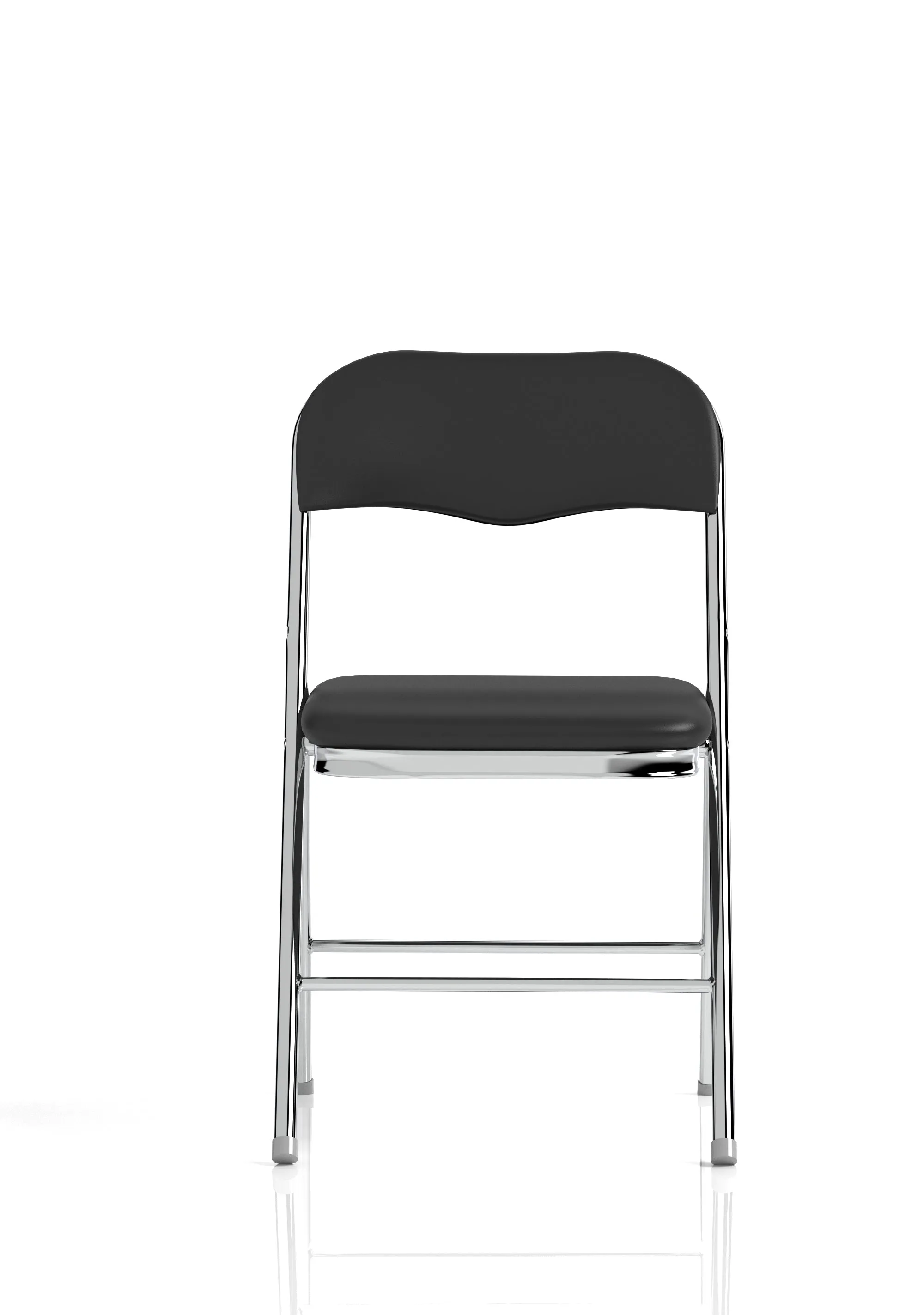 EE - Sicily Black Polyurethane Folding Chair