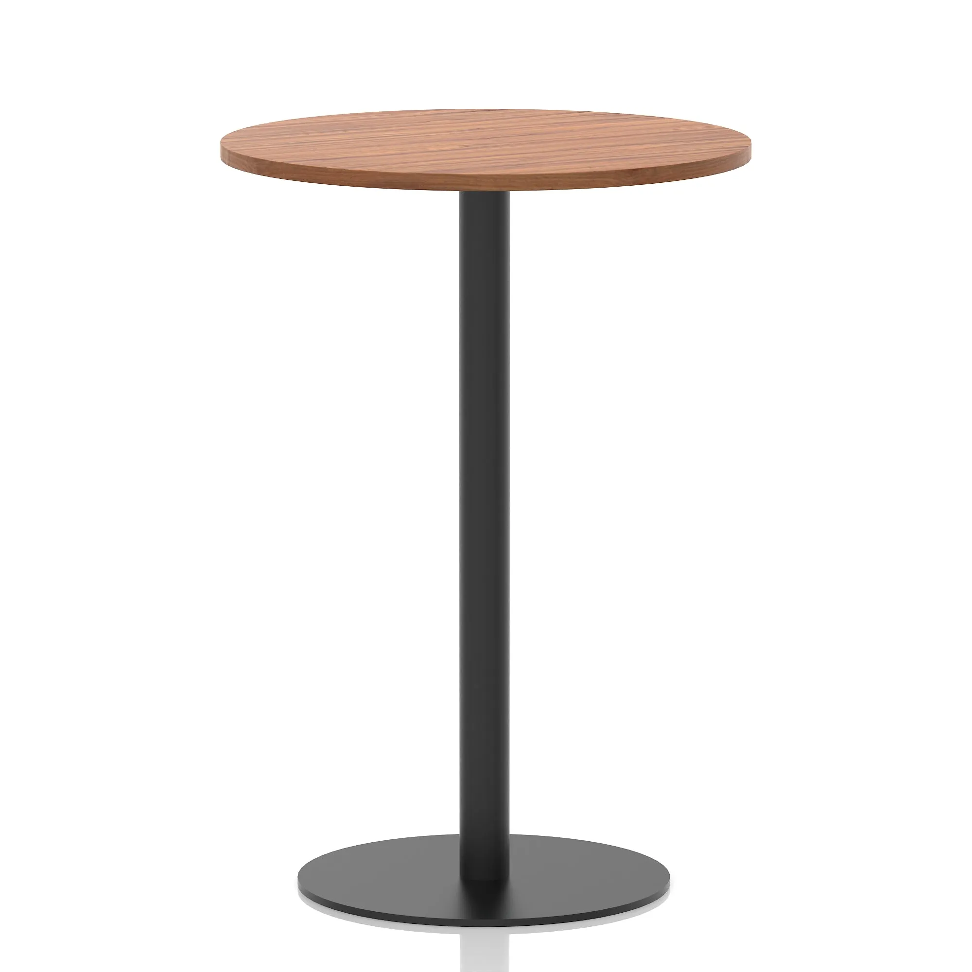Italia Round Poseur Table Black Leg