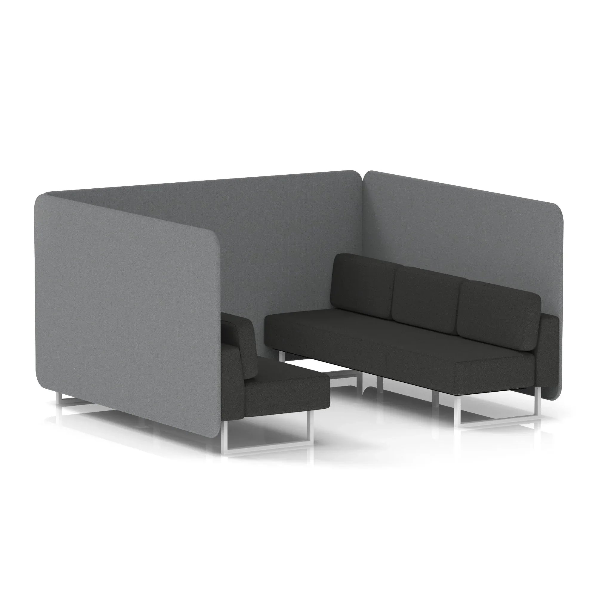 Brixworth Bench Booth in Two Tone
